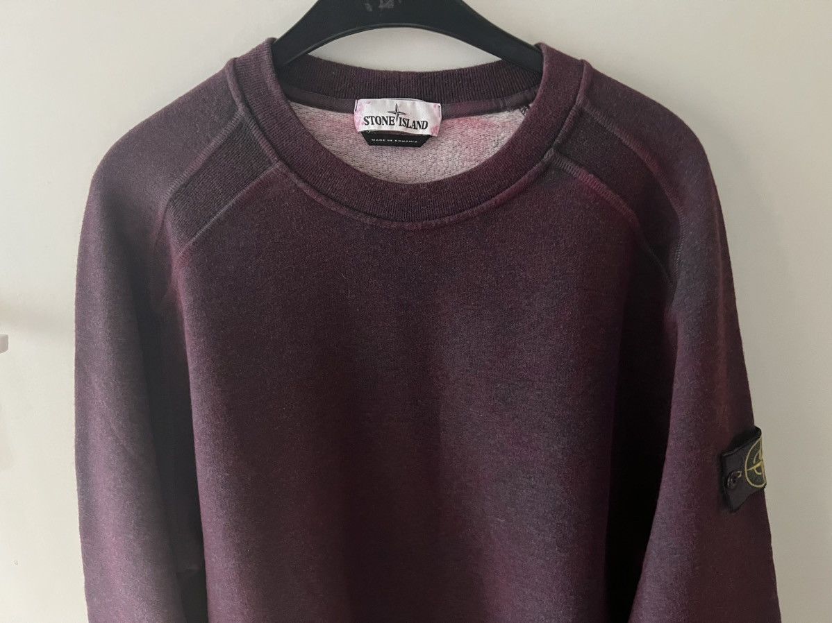 Stone Island Stone Island Purple Dust Treatment Crewneck Men Sz- XL Size US XL / EU 56 / 4 - 3 Thumbnail