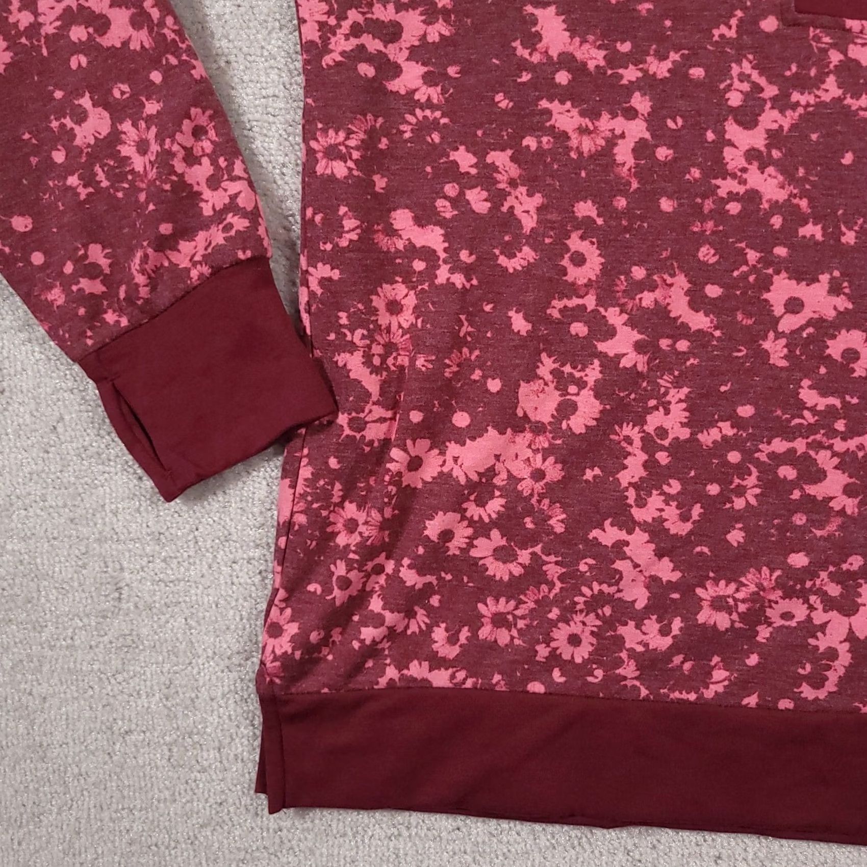Vintage Cuddl Duds Comfortwear 1/2 Zip Mock Neck Pullover Women's Large Floral Casual Shirt Size L / US 10 / IT 46 - 5 Thumbnail