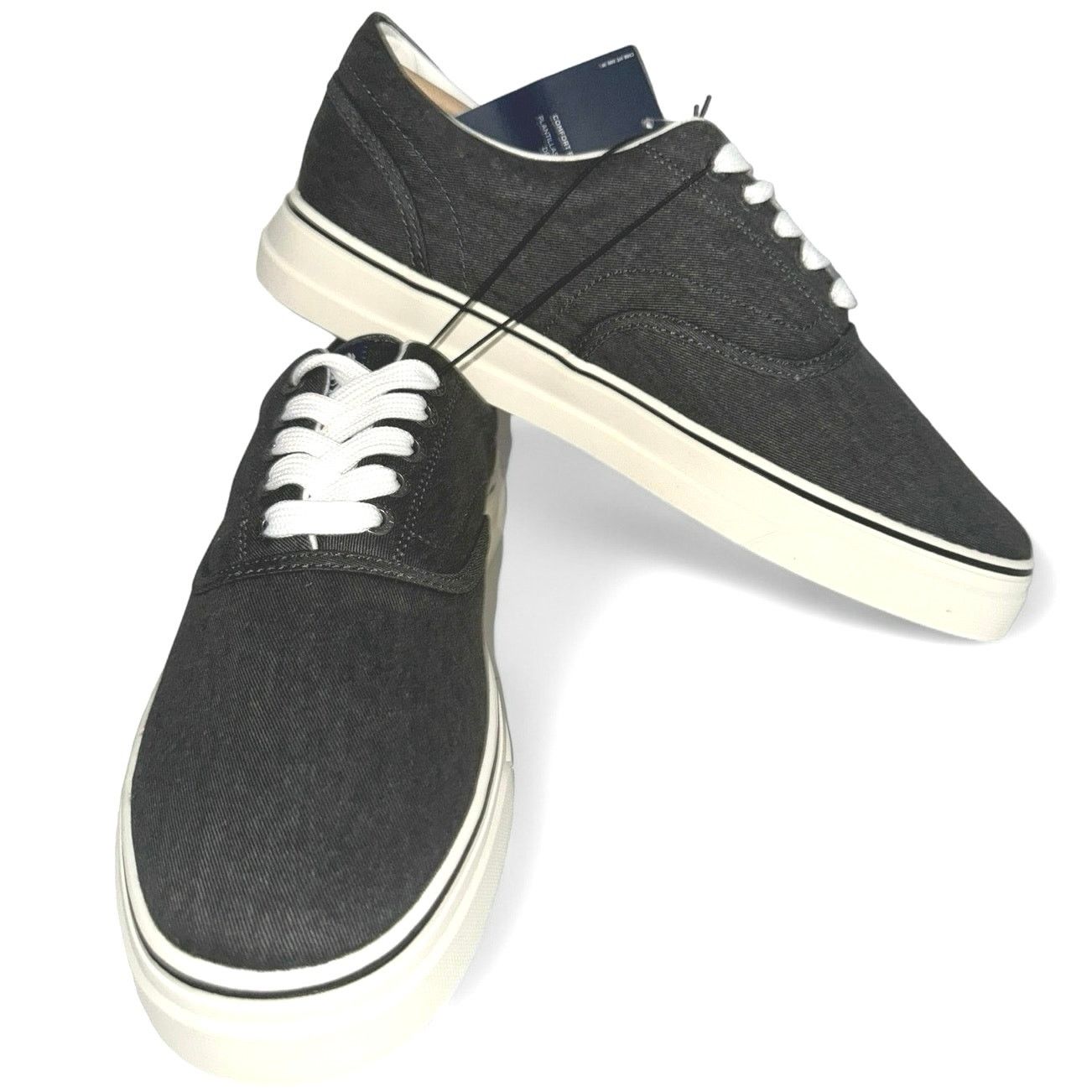 Chaps Chaps Charcoal Canvas Lace-up Sneakers New Men sz 9M Size US 9 / EU 42 - 2 Thumbnail