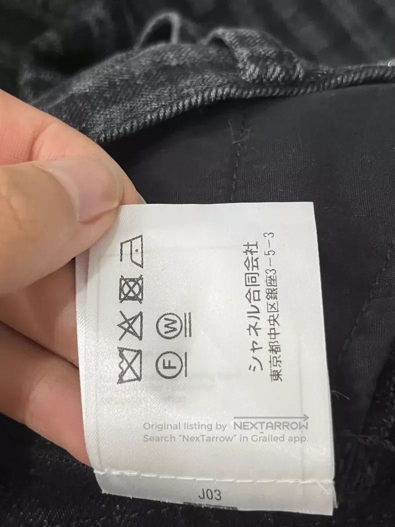 Other Chanel Black checkered jeans with diamond buckle Size 42" / US 20 - 7 Thumbnail