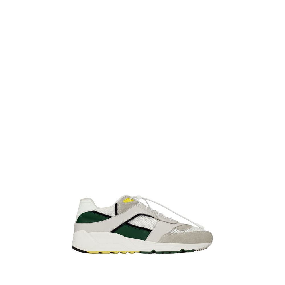 SAINT LAURENT Bump $1050 White/Gray Dark Basil Sneakers New