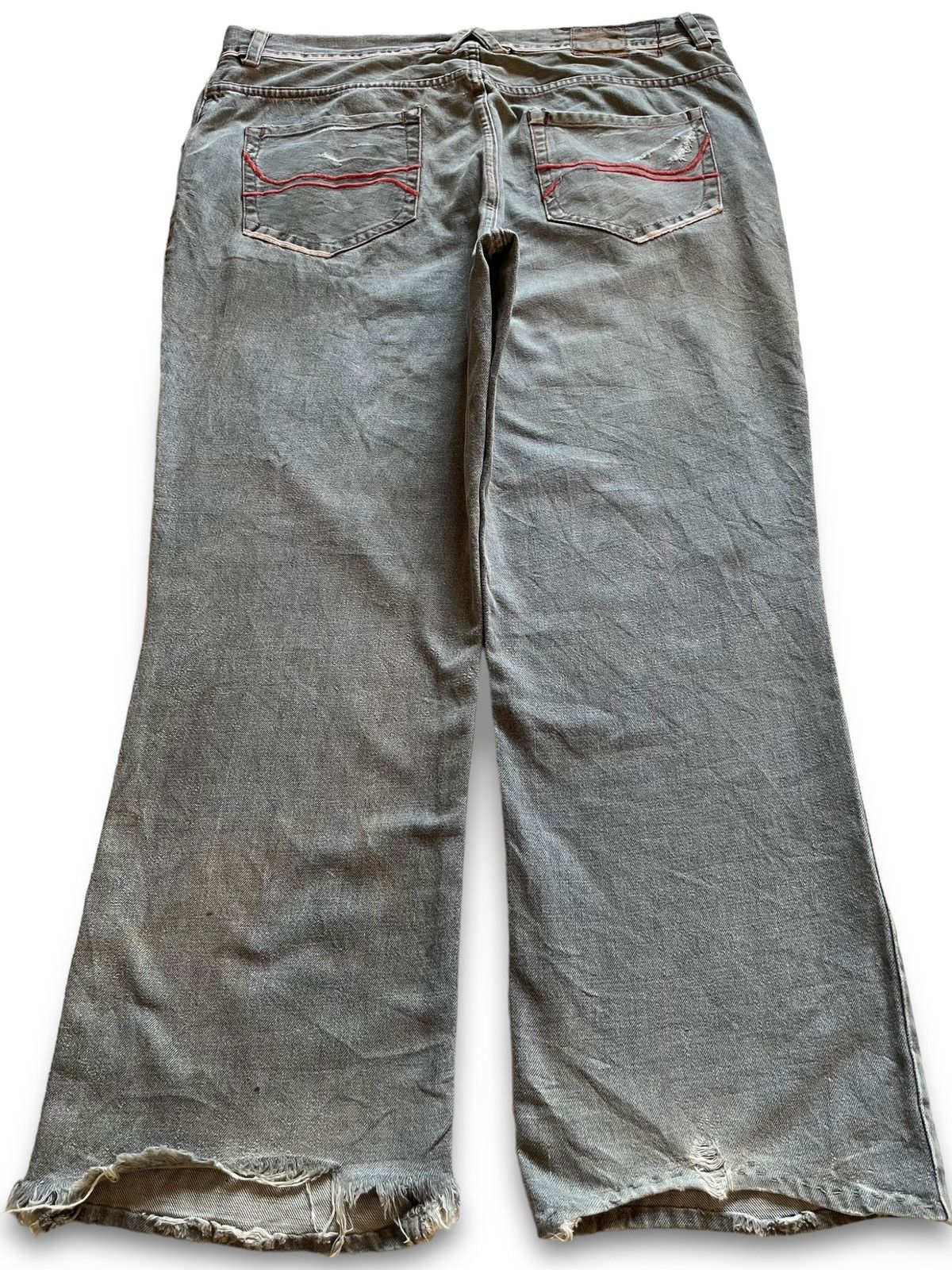 Japanese Brand Vintage Japanese Brand Selvedge Style Ripped Baggy Jeans Size US 40 / EU 56 - 2 Thumbnail