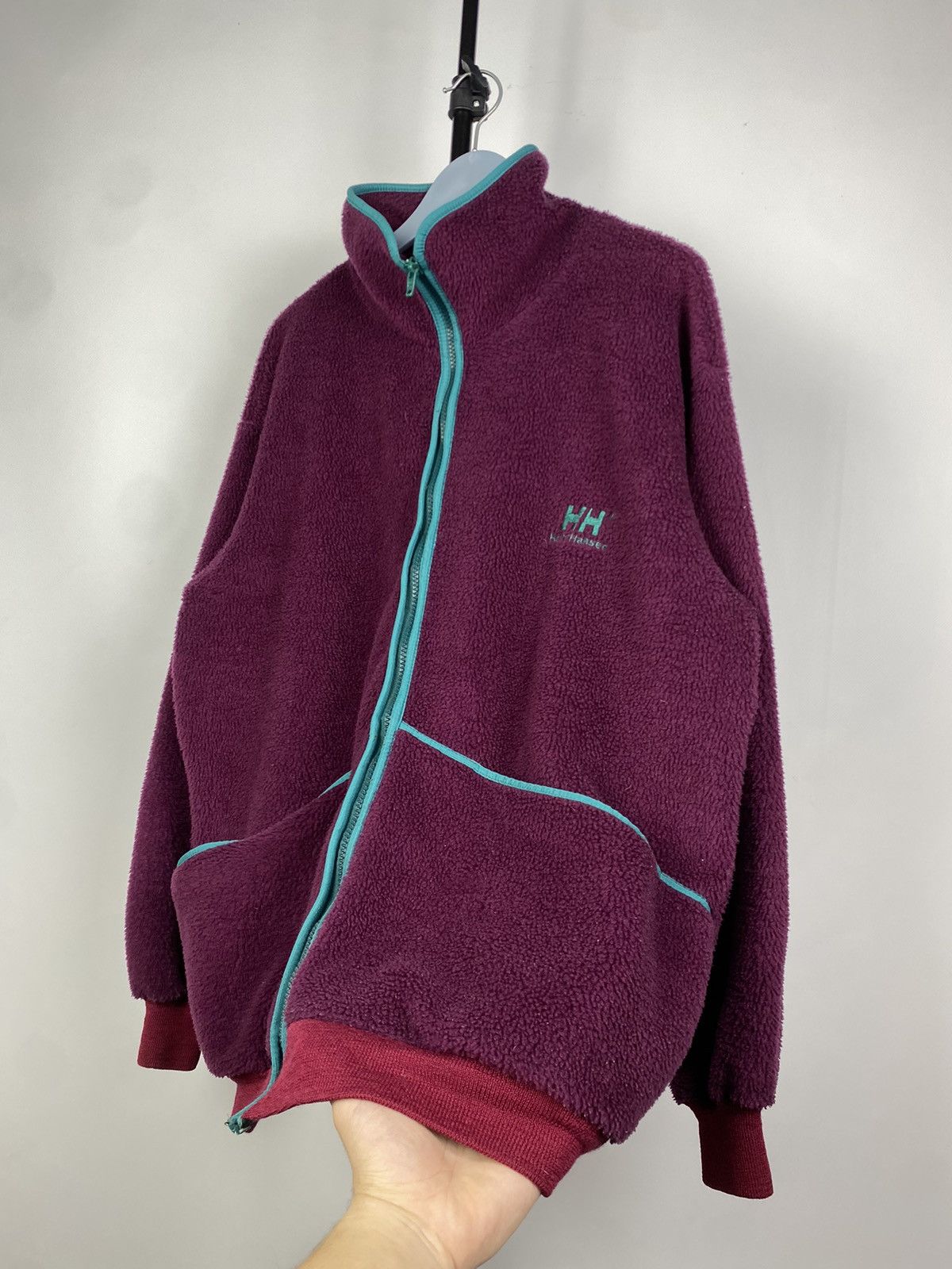 Helly Hansen × Vintage Vintage Helly Hansen Fleece Jacket Sherpa Size US L / EU 52-54 / 3 - 3 Thumbnail