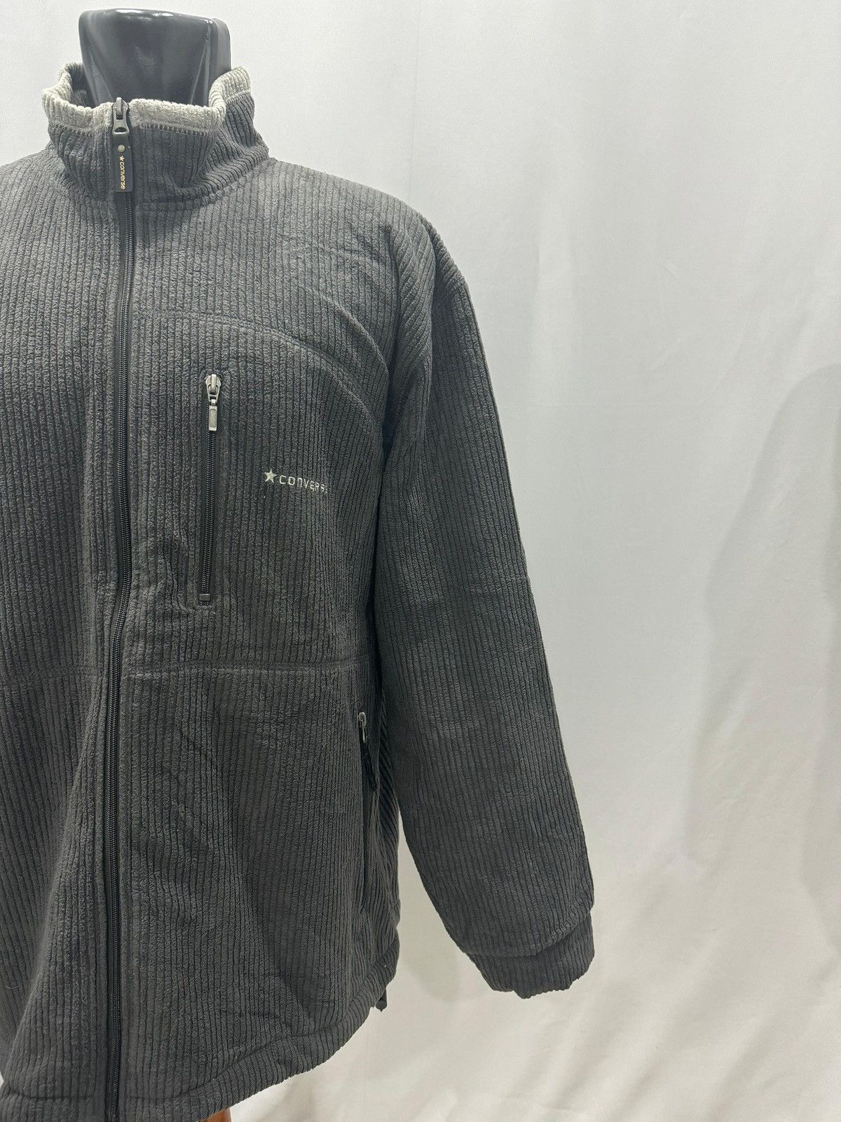 Converse Converse Corduroy Jacket Mens Full Zip Coat Size US XXL / EU 58 / 5 - 4 Thumbnail
