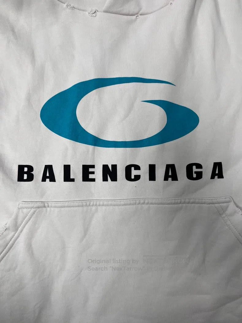 Balenciaga Balenciaga Letter Logo Pattern Printed Hooded Long Sleeve Size US S / EU 44-46 / 1 - 3 Thumbnail