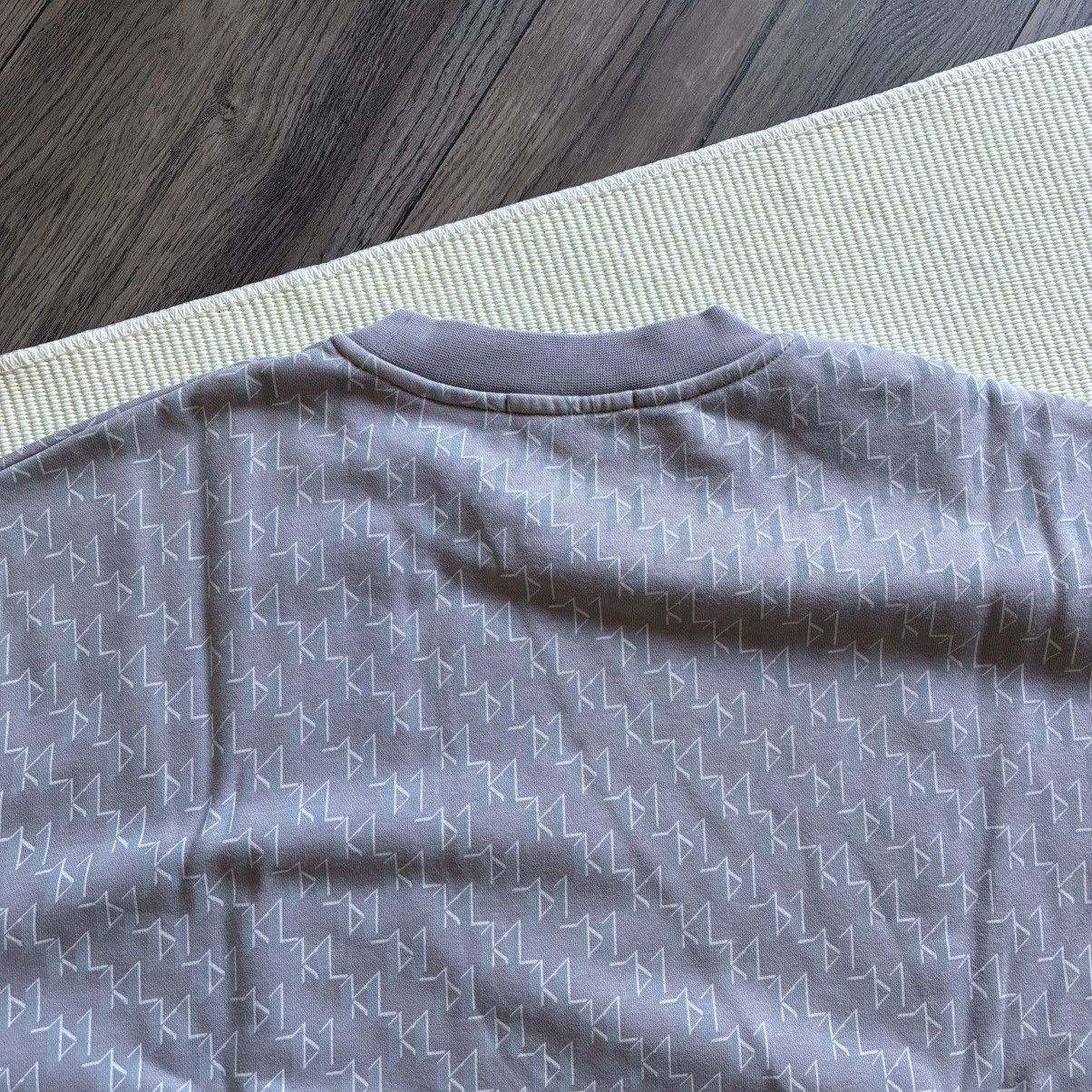 Karl Lagerfeld Karl Lagerfeld Ikonik Monogram Slate Gray Sweatshirt Size US L / EU 52-54 / 3 - 7 Thumbnail