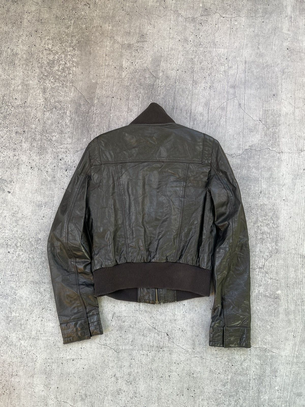 Vintage Vintage Moto Leather Jacket L Avant Garde radę Size M / US 6-8 / IT 42-44 - 5 Thumbnail