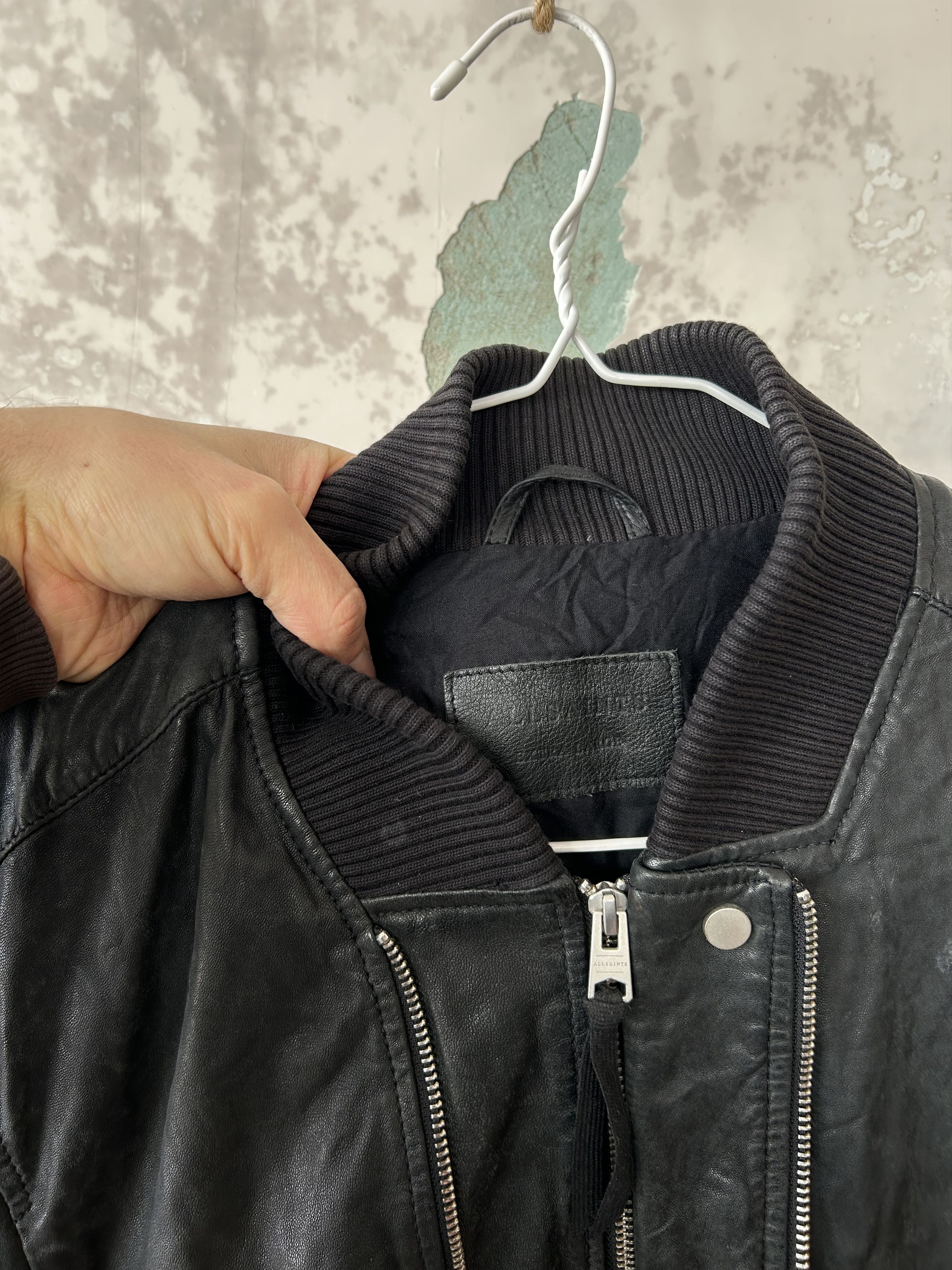 Allsaints Allsaints Phoenix Leather Bomber Jacket Size XL Size US XL / EU 56 / 4 - 6 Thumbnail
