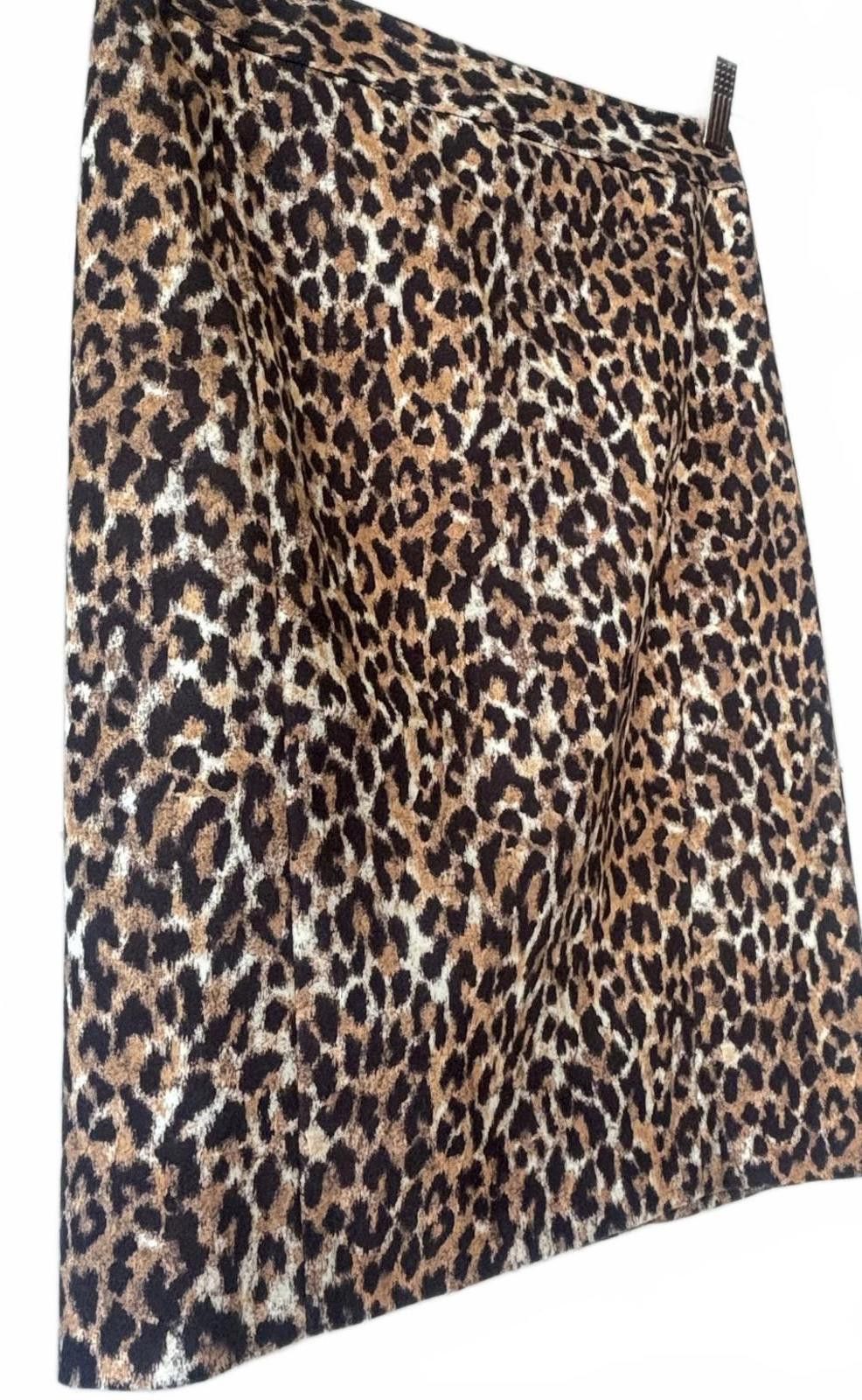 Other Loft Chic Leopard Print Pencil Skirt Size 26" / US 2 / IT 38 - 2 Thumbnail