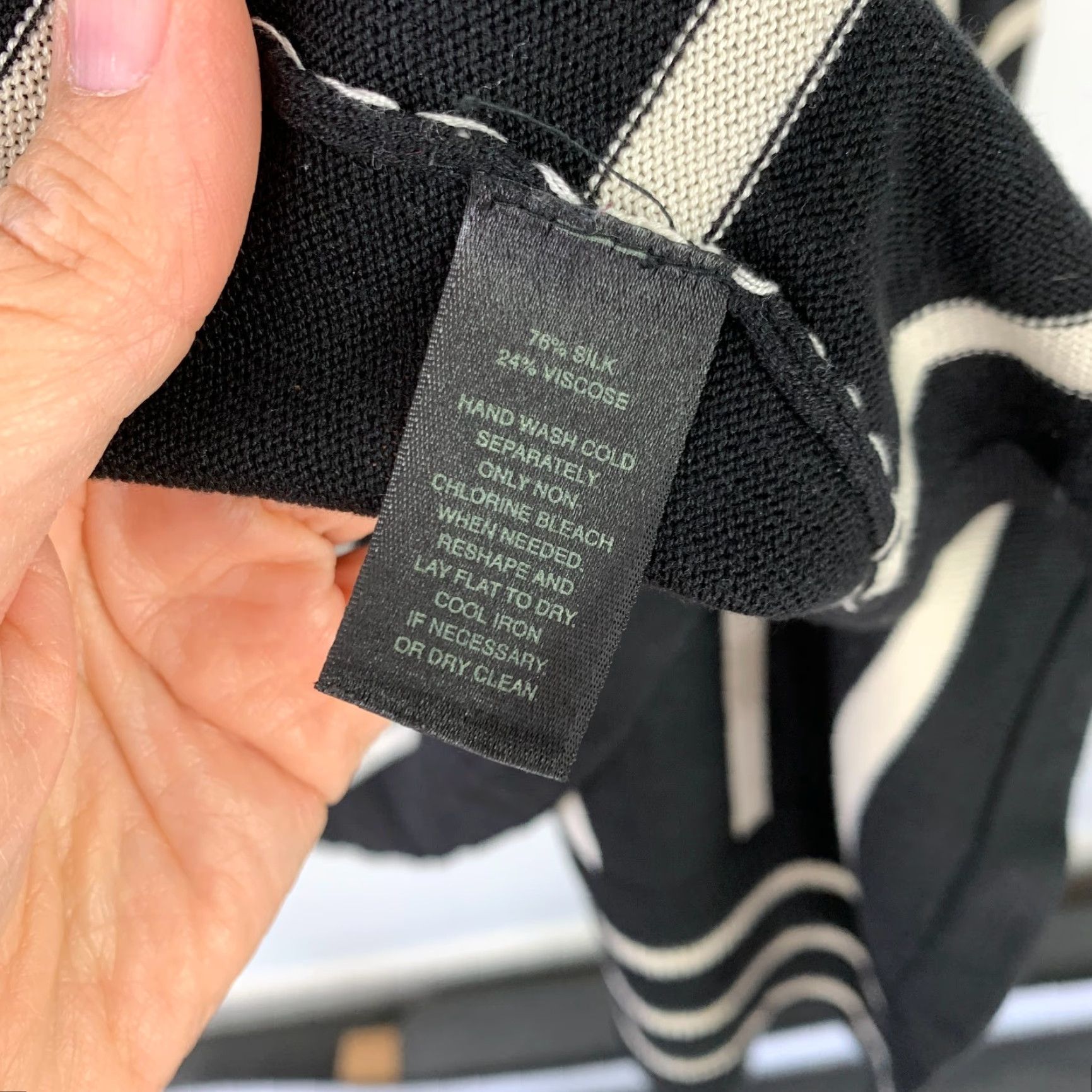 White House Black Market White House Black Market Cardigan Open Front Striped Knit Lightweight L Regular Womens Size L / US 10 / IT 46 - 6 Thumbnail