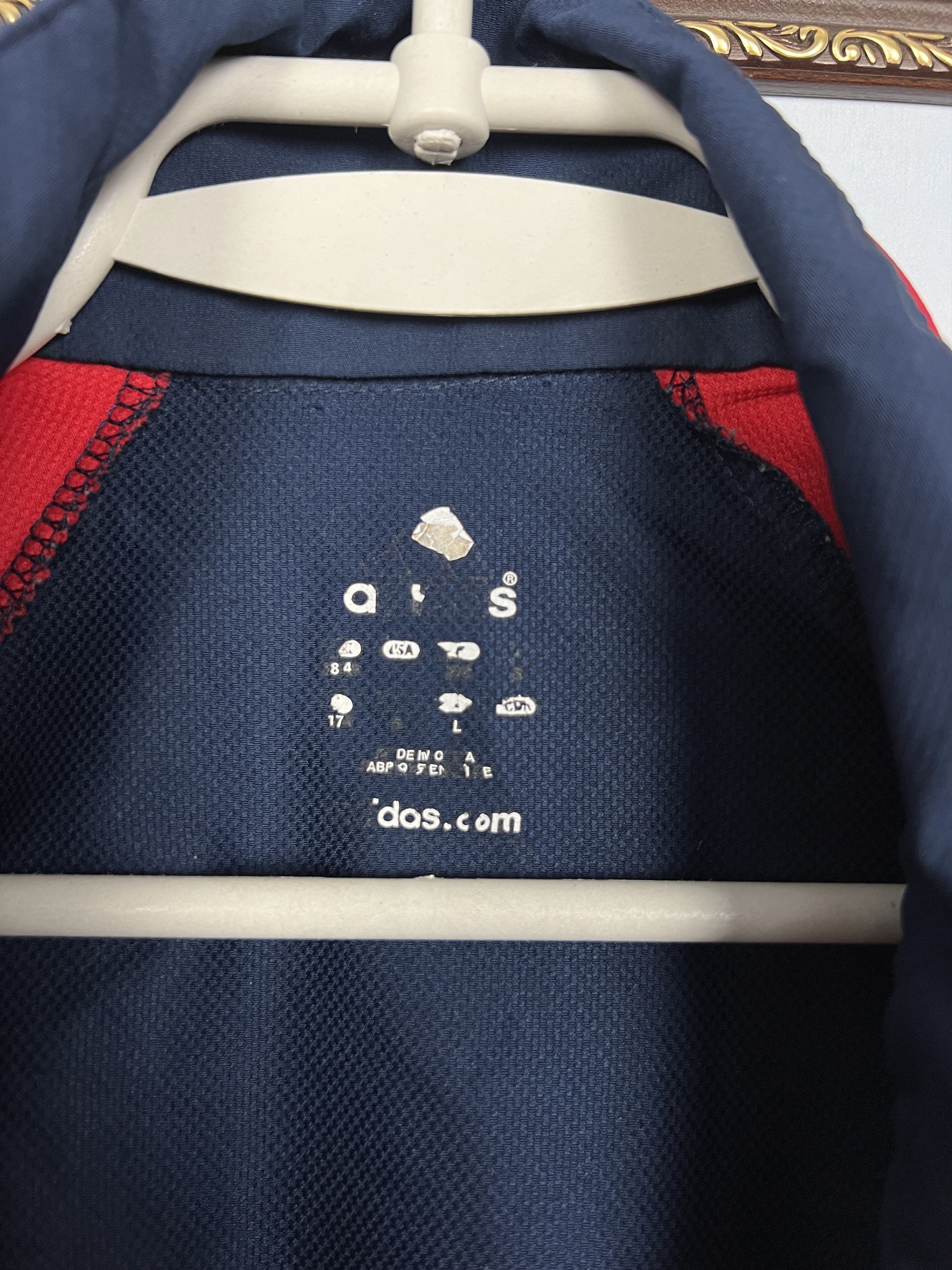 Adidas Vintage Adidas France Football Train Jacket Player Issue Size US L / EU 52-54 / 3 - 10 Thumbnail