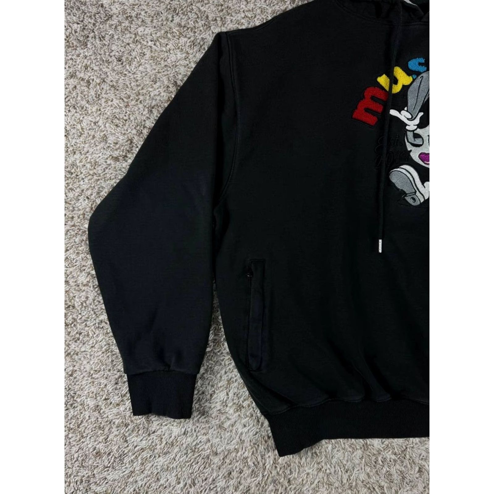 Logo 7 VINTAGE The Museum DC Embroidered Logo Black Hoodie Men 3XL Size US XXL / EU 58 / 5 - 4 Thumbnail