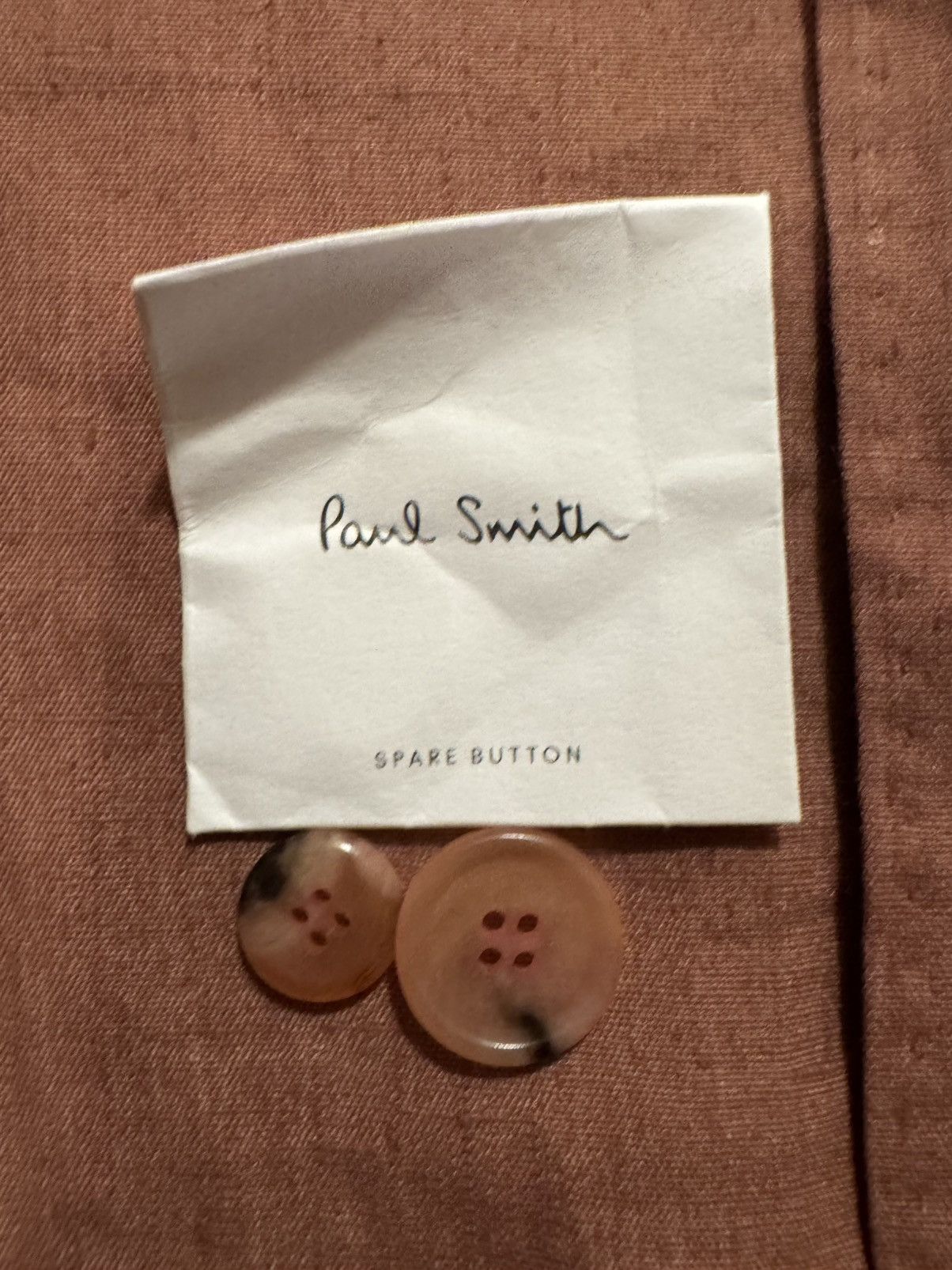 Paul Smith Paul Smith Double Breasted Pink Linen Blazer Runway Style Size 38L - 11 Thumbnail