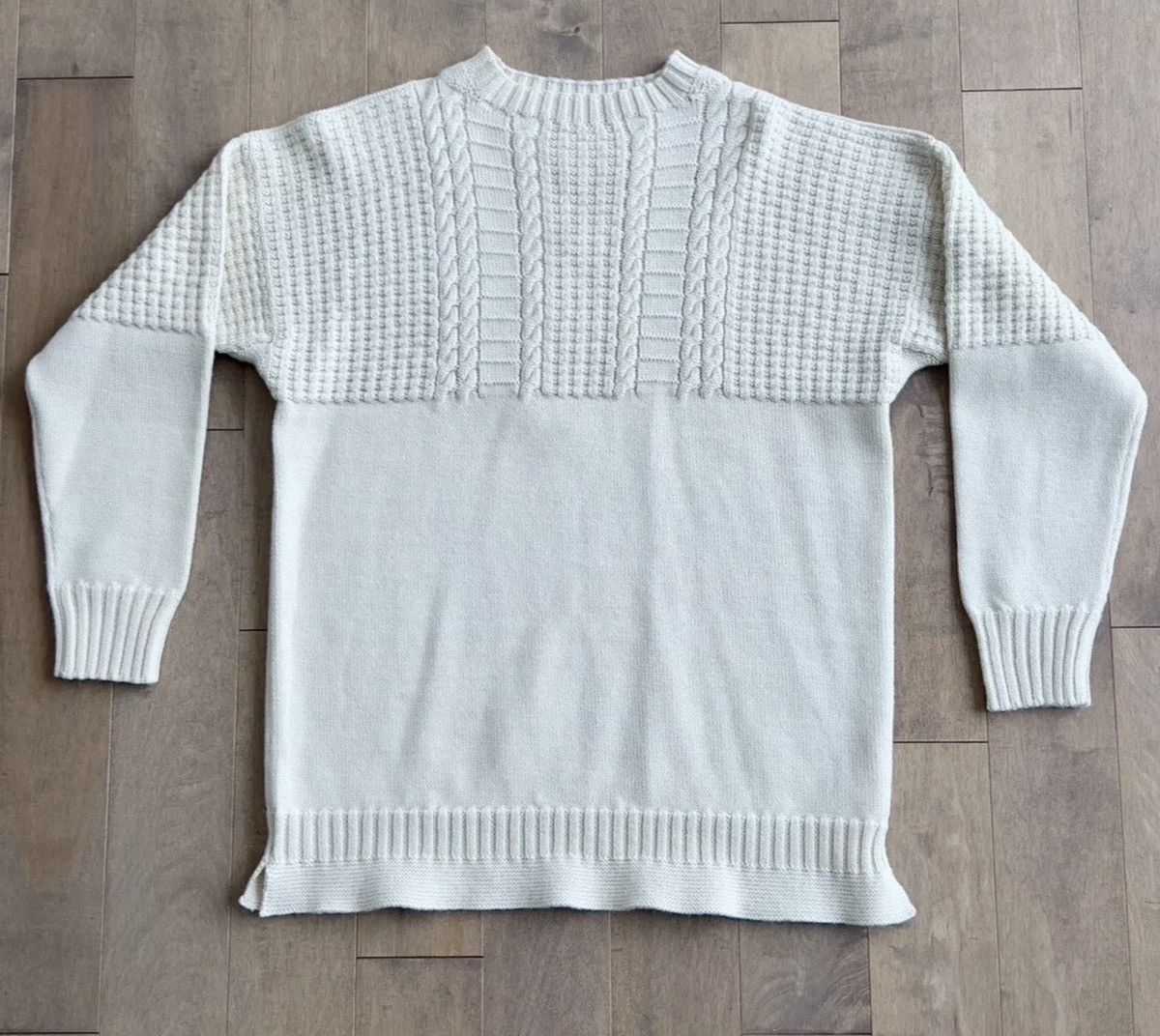 Maison Margiela New Margiela Runway Half Cable Knit Half Regular Sweater Size US S / EU 44-46 / 1 - 6 Thumbnail