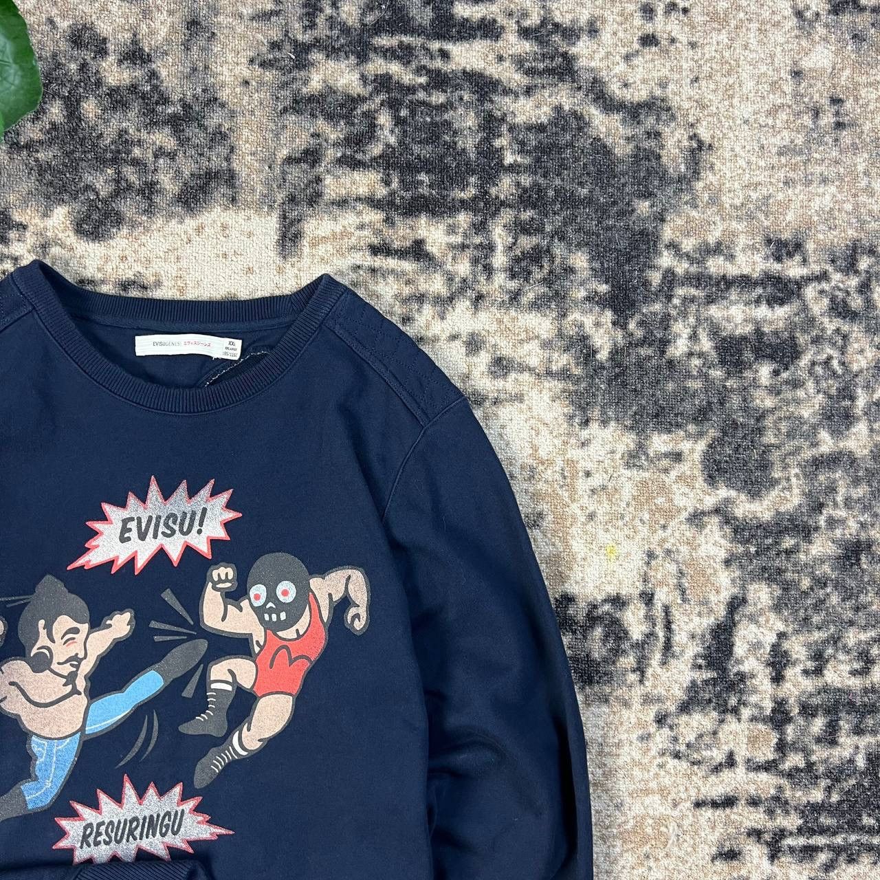 Evisu Evisu Vintage Y2K Rare Big Logo Japanese Sweatshirt Size US XL / EU 56 / 4 - 2 Thumbnail