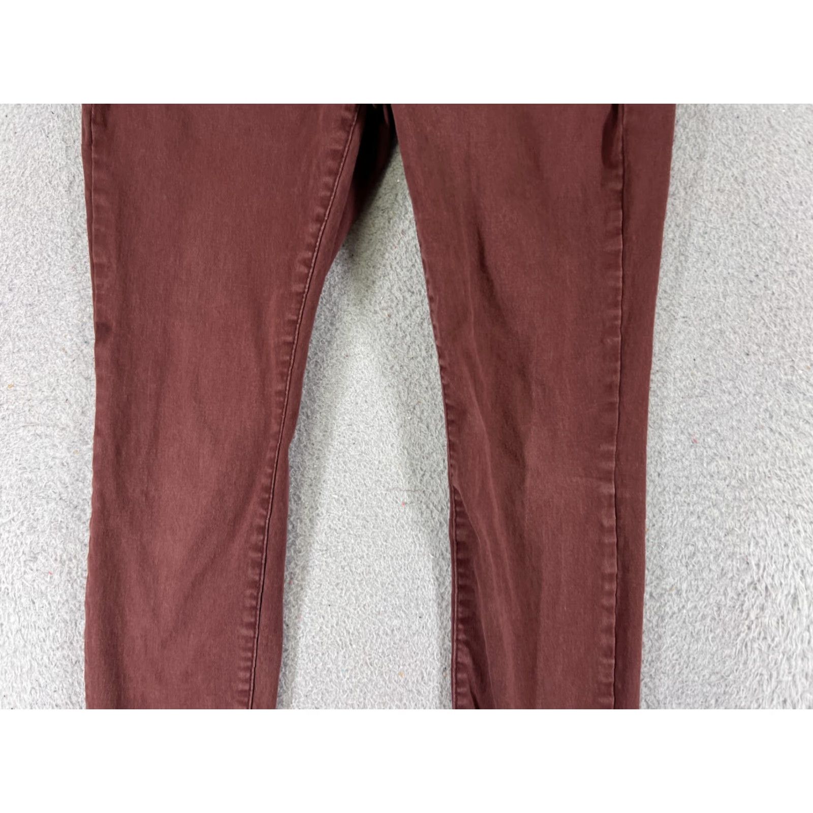 Vintage Sonoma Jeans Womens 8 Red Skinny Low Rise 28x28 Cotton Blend Stretch Denim 5-Pocket Design Starched? Size 30" / US 8 / IT 44 - 3 Thumbnail