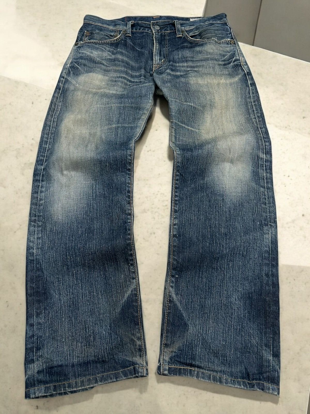 Edwin Edwin 503 Rebel Vintage Japan Washed Denim Whisker Straight Size US 34 / EU 50 - 1 Thumbnail