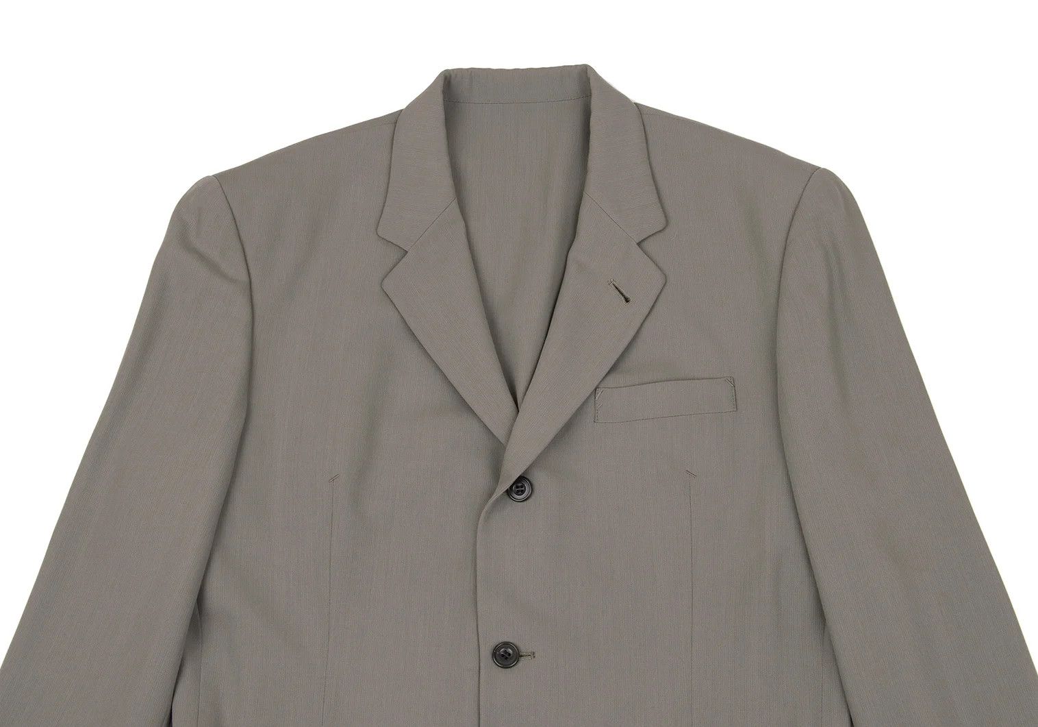 Jean Paul Gaultier Nylon-Wool Blended Tailored Jacket in Khaki Size 50 Size US M / EU 48-50 / 2 - 2 Thumbnail