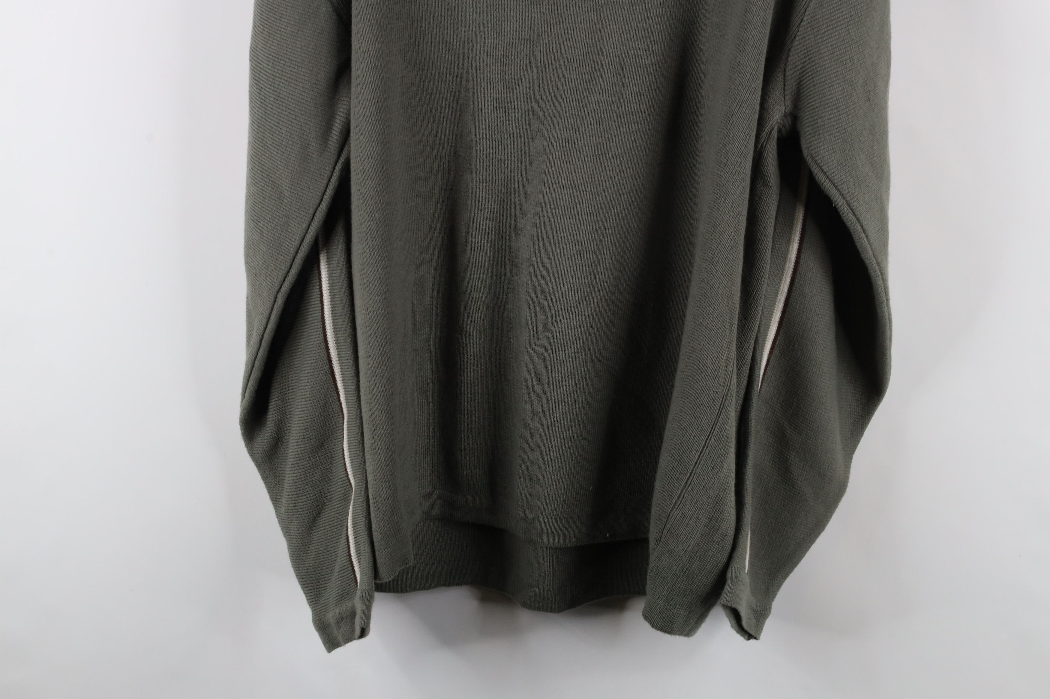 Vintage Vintage 90s Y2K Streetwear Block Ribbed Knit Sweater Green Size US XL / EU 56 / 4 - 9 Thumbnail