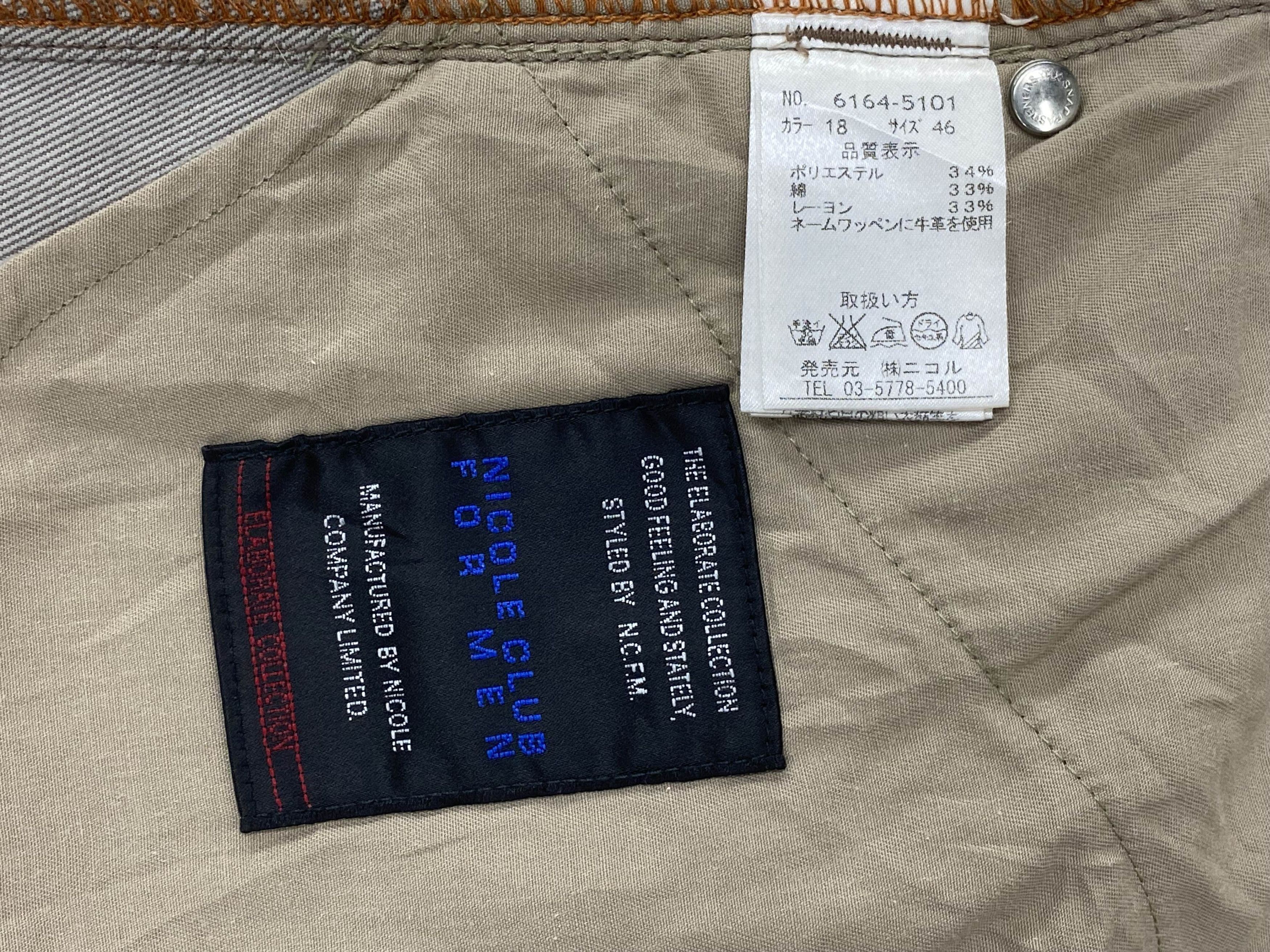 Japanese Brand × Nicole Club Nicole Embroided Pocket Hickory Skateboard Distressed Jeans Size US 30 / EU 46 - 7 Thumbnail