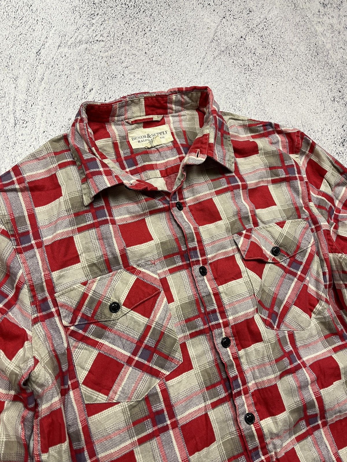 Polo Ralph Lauren Denim Supply Ralph Lauren Plaid Vintage Button Up Shirt Size US L / EU 52-54 / 3 - 5 Thumbnail