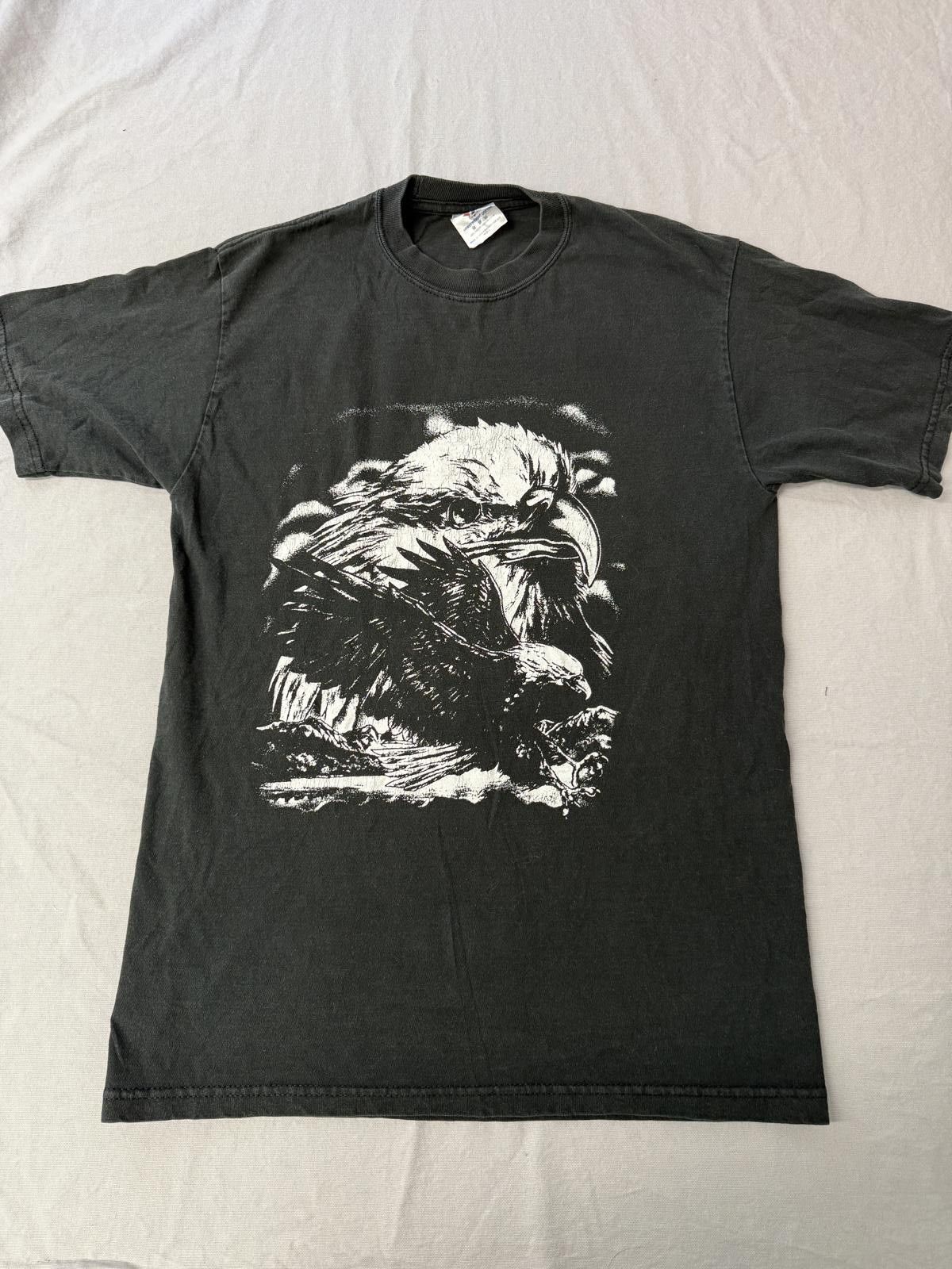 Jerzees VTG Bald Eagle T-shirt Soaring Eagle Tee Size US M / EU 48-50 / 2 - 1 Thumbnail