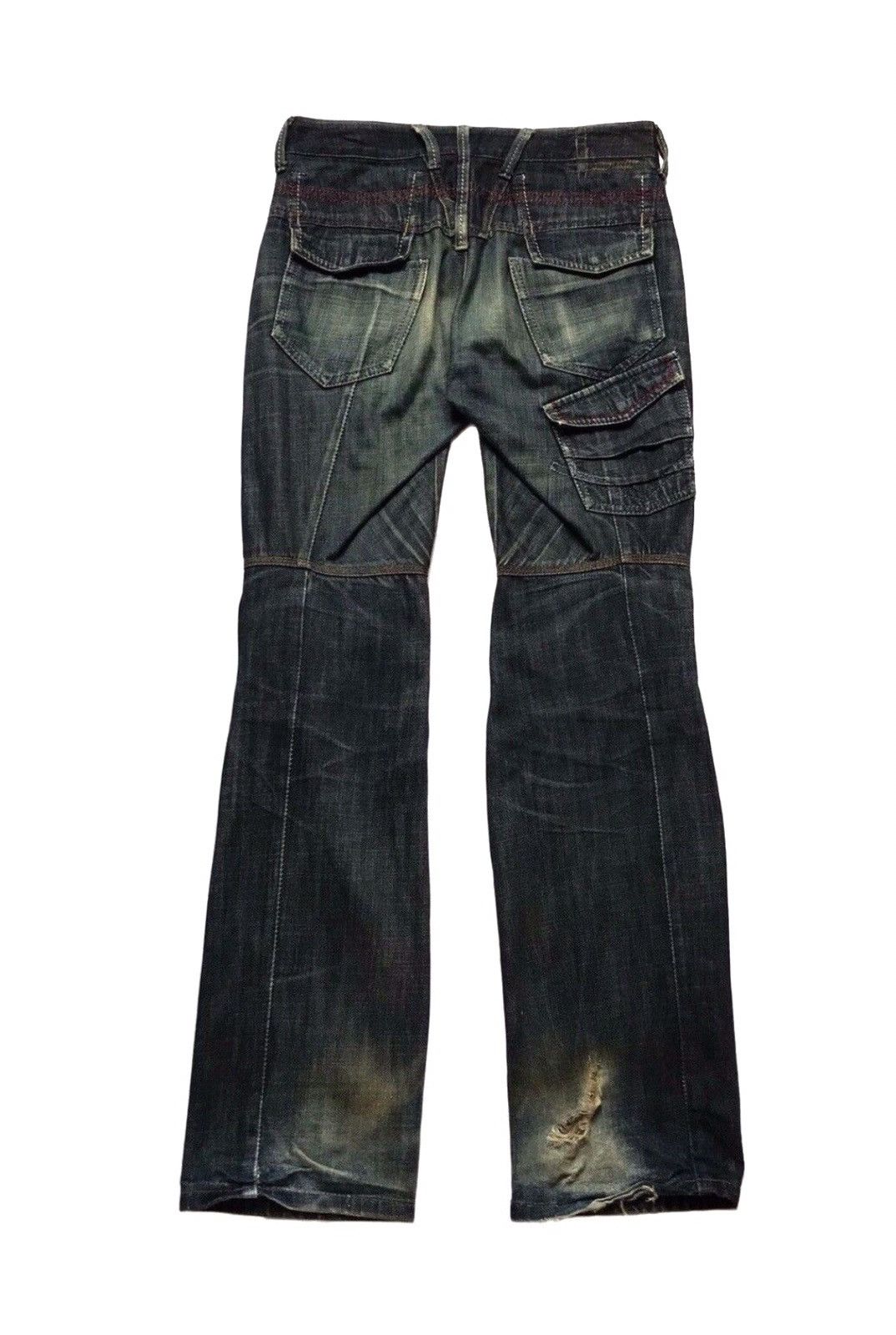Marithe + Francois Girbaud MARITHE FRANCOIS GIRBAUD DISTRESSED MULTIPOCKET STYLE Size US 30 / EU 46 - 4 Thumbnail