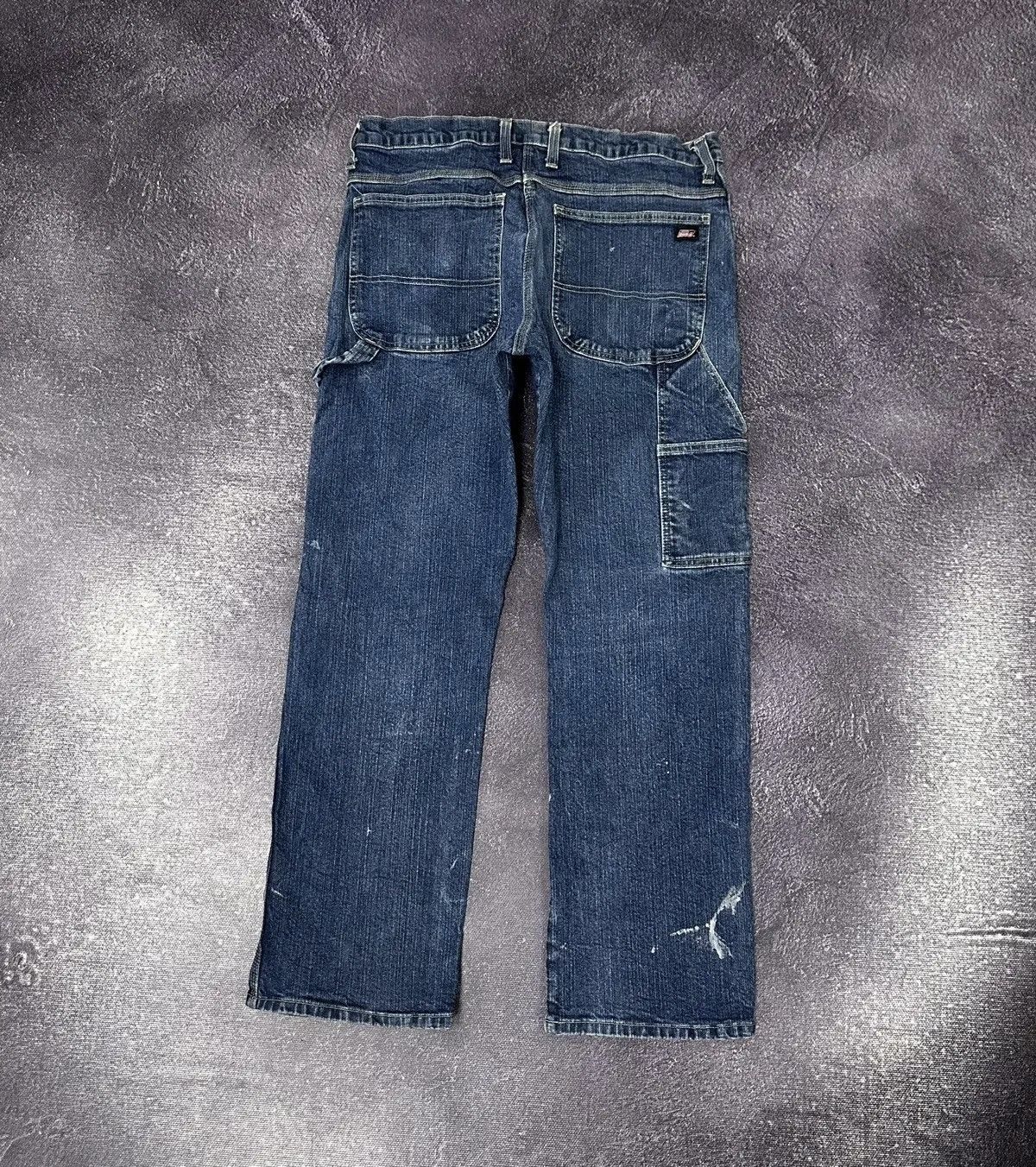Dickies × Vintage Vintage Dickies Blue Painted Work Hype Denim Jeans Size US 33 - 1 Thumbnail