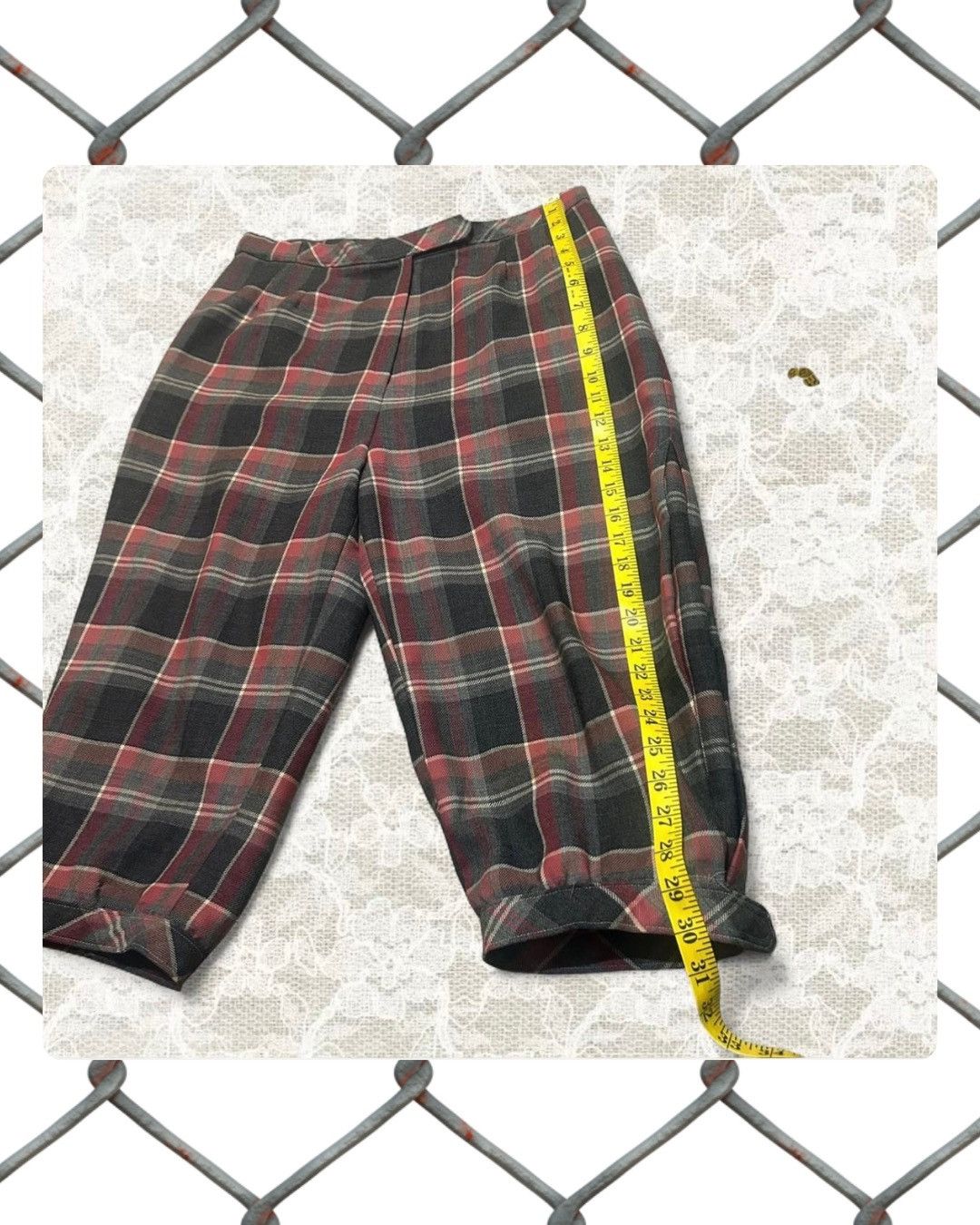 Other vintage red and black tartan golfing pants Size 31" - 8 Thumbnail