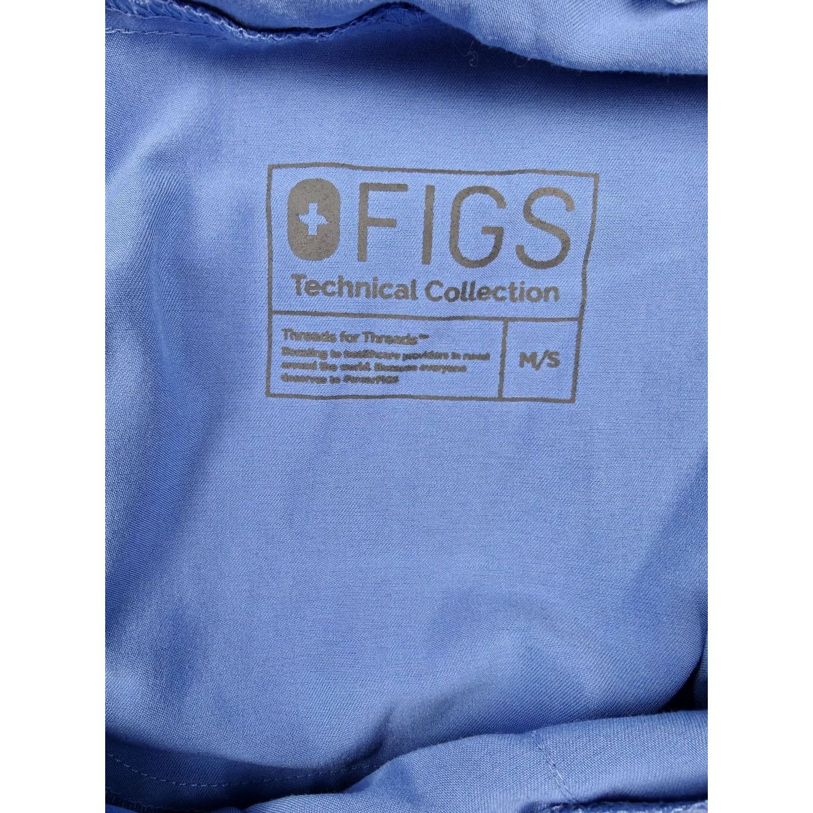 Vintage FIGS Scrub Pants Mens Medium Short Blue Technical Collection Jogger Drawstring Size US 31 - 4 Thumbnail