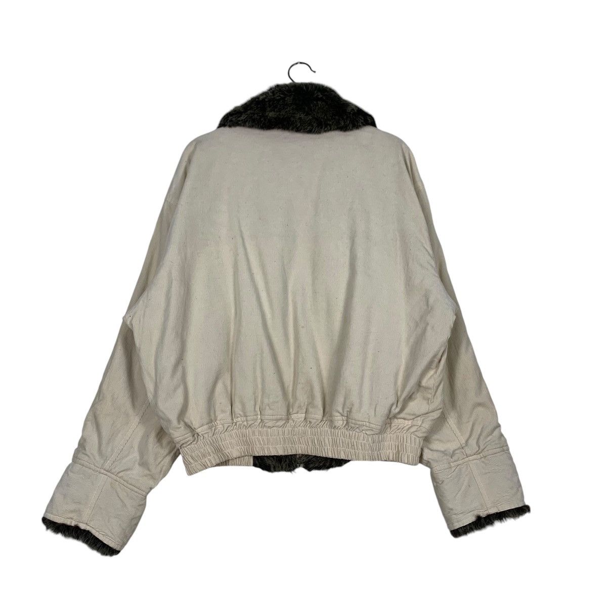 Japanese Brand VARORAV Neck Fur Zipper Cropped Jacket #1245-C56 Size M / US 6-8 / IT 42-44 - 7 Thumbnail