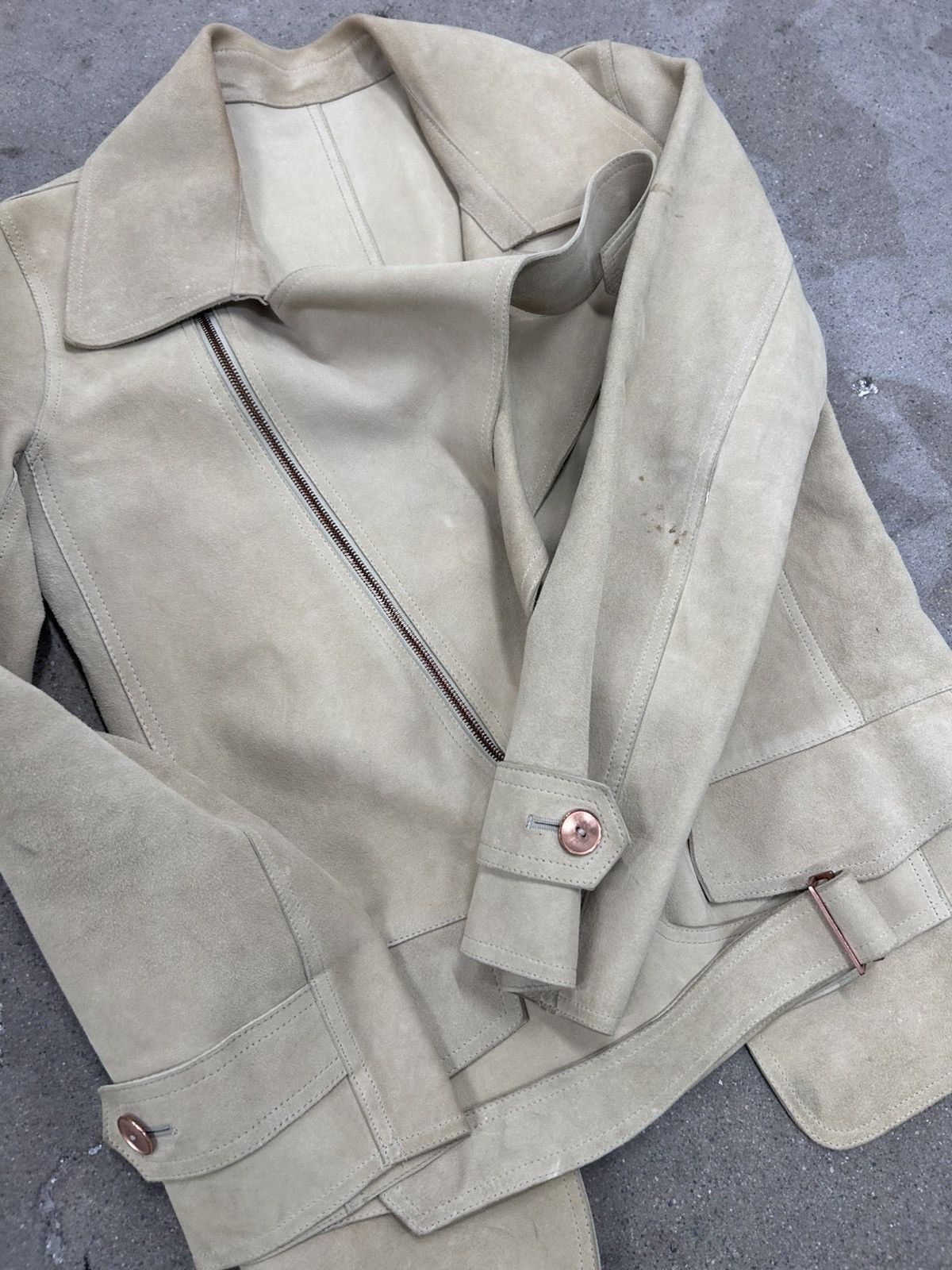 Alexander Wang Alexander Wangs Deconstructed Suede Leather Bikerjacket Size L / US 10 / IT 46 - 6 Thumbnail