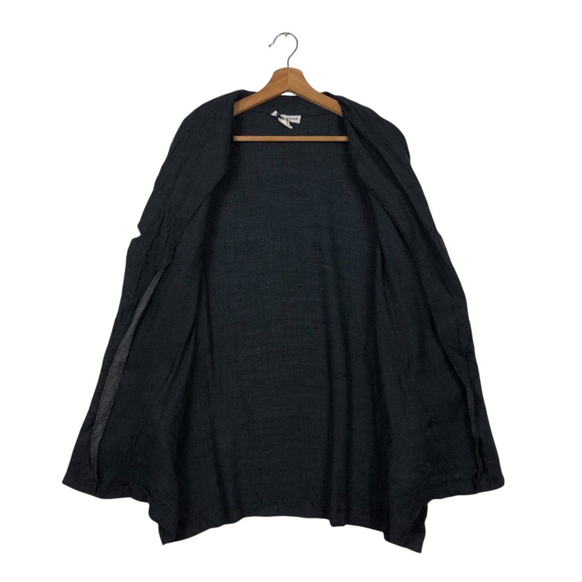 Designer × Japanese Brand × Vintage 📌Rich Black Chore Work Jacket Kenneth Mitchell Issey Miyake Size US M / EU 48-50 / 2 - 14 Thumbnail