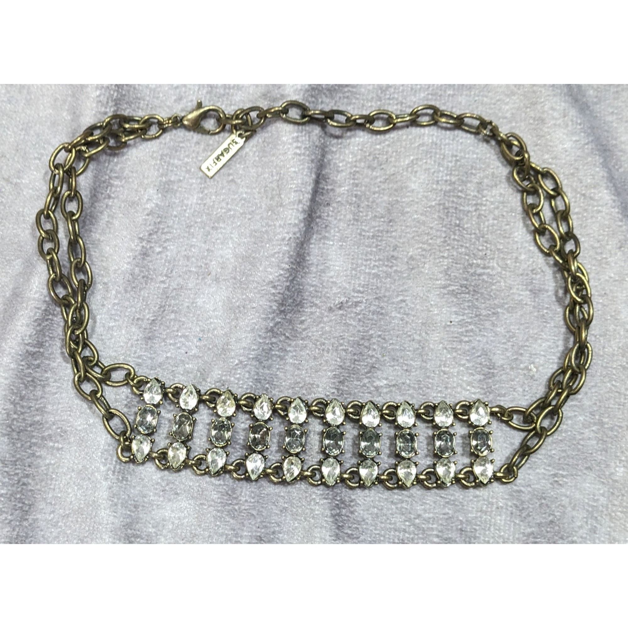 Other Sugarfix Industrial Glam Chain Choker With Clear & Smoky Cry Size ONE SIZE - 6 Thumbnail