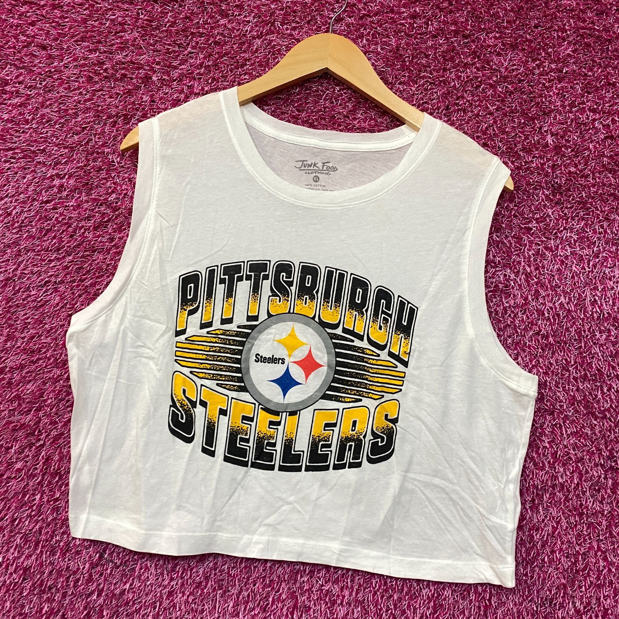 Junk Food Junk Food Pittsburgh Steelers Football Cropped Sleeveless T- Size XL / US 12-14 / IT 48-50 - 3 Thumbnail