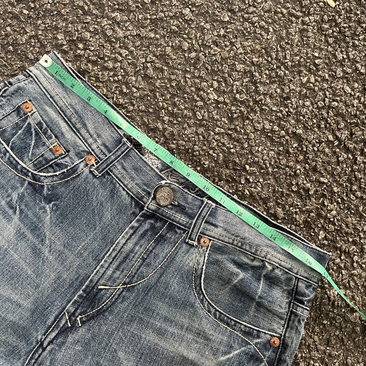 Hysteric Glamour Osaka Big Train Boro Mud Distressed Patchwork Denim Pants Size US 33 - 6 Thumbnail