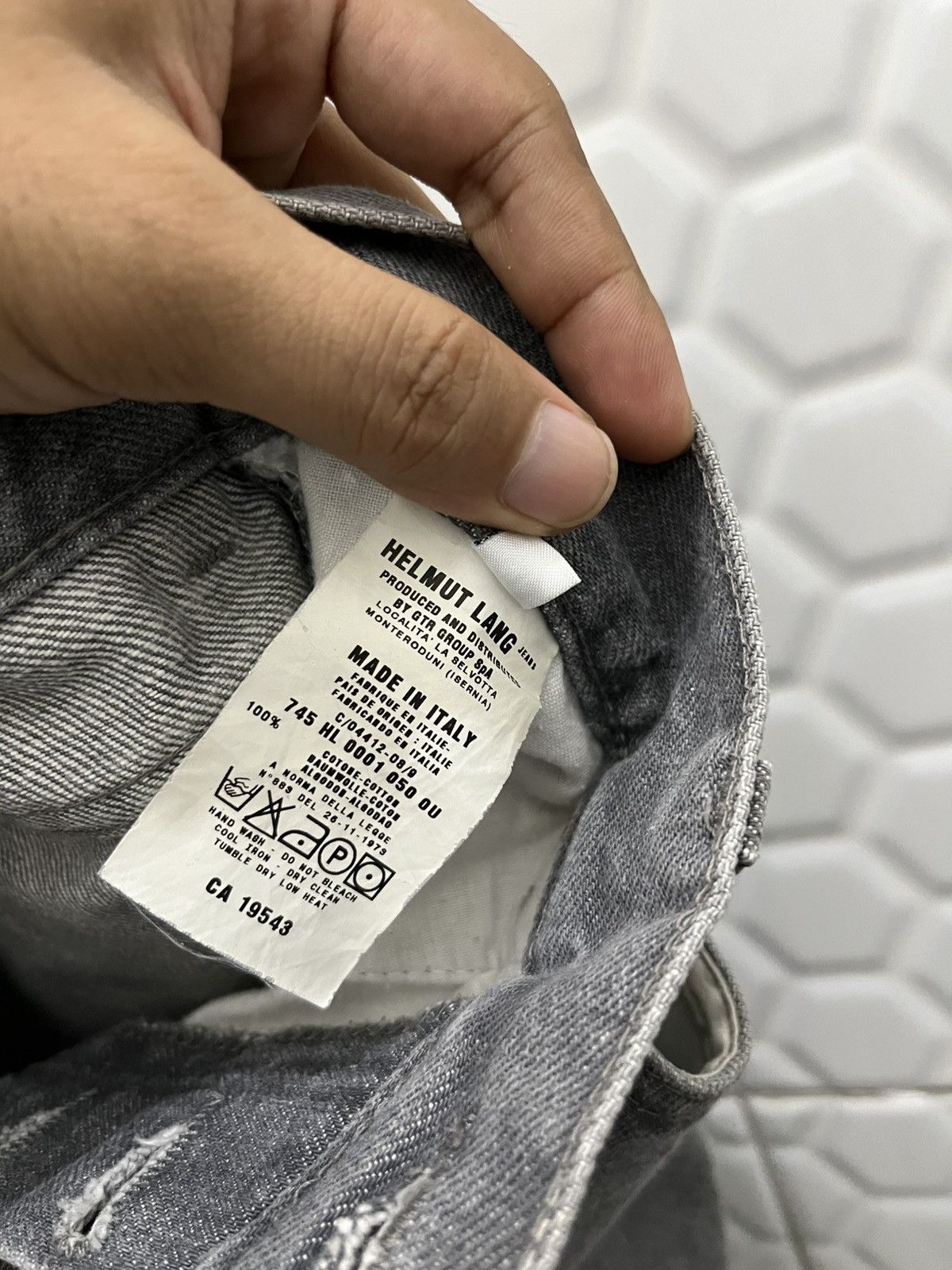 Helmut Lang Archive Helmut Lang Grey Denim Size US 31 - 7 Thumbnail