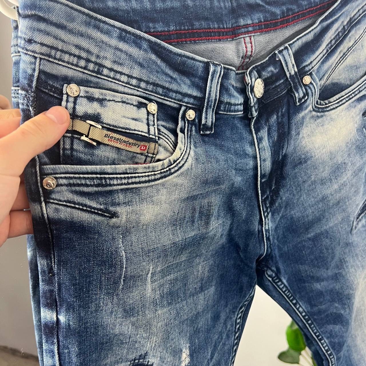Y2K Vintage Diesel Denim Pants Italy Designer Distressed