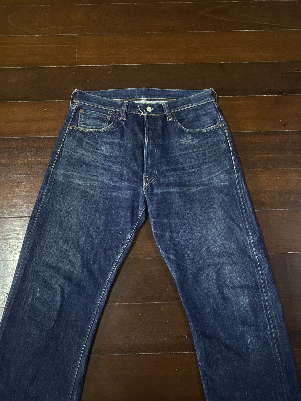 Warehouse Warehouse 1003XX Jeans Buffalo Patch Vintage Distressed B-1 Size US 34 / EU 50 - 13 Thumbnail