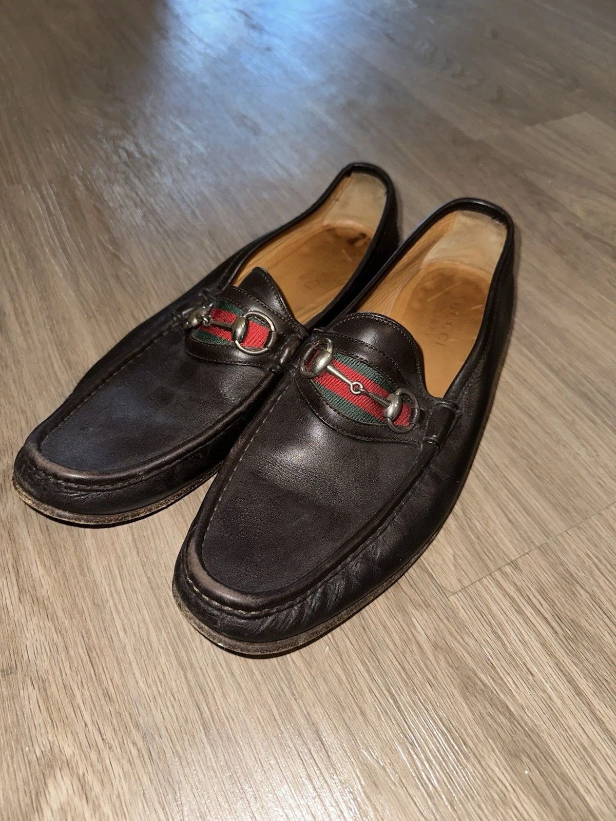 Gucci Gucci Horsebit Loafers Brown Leather 10.5 D Size US 10.5 / EU 43-44 - 1 Thumbnail