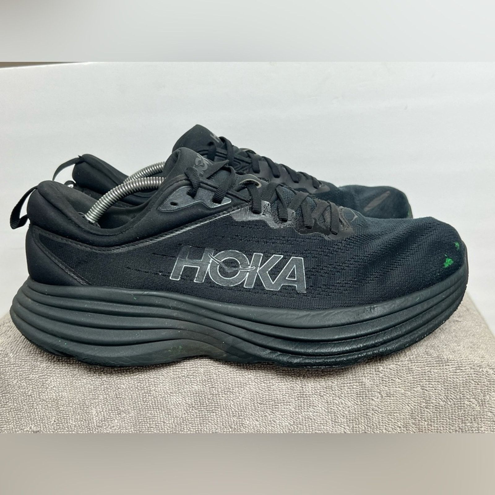 Hoka Hoka One One Bondi 8 Mens 11.5 4E X-Wide Triple Black Shoes Size US 11.5 / EU 44-45 - 2 Thumbnail