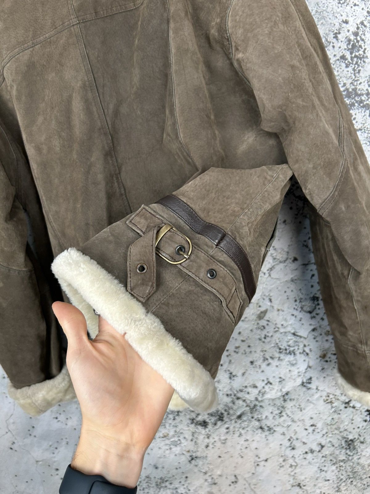 Vintage Vintage Shearling Jacket Sherpa Winter Genuine Leather 90s Size US M / EU 48-50 / 2 - 6 Thumbnail