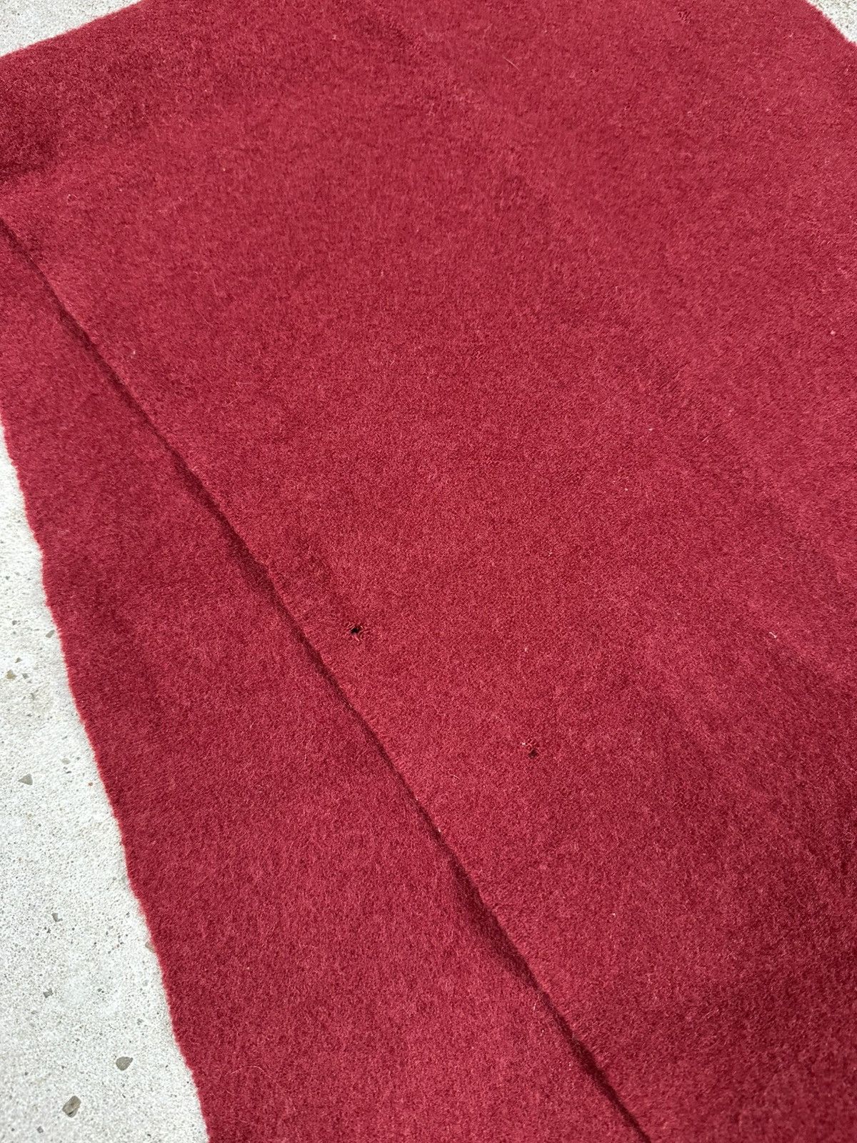 Mulberry × Vintage Vintage Mulberry Big Lambswool Red Logo Scarf Size ONE SIZE - 6 Thumbnail
