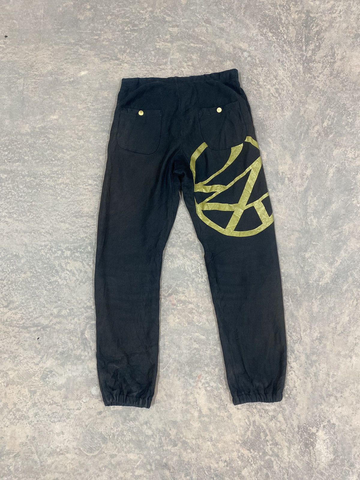 Hysteric Glamour × Japanese Brand × Le Grande Bleu (L.G.B.) FADED CHAMPION X 24KARATS SWEATPANTS LGB PUNK GRUNGE Size US 30 / EU 46 - 1 Thumbnail