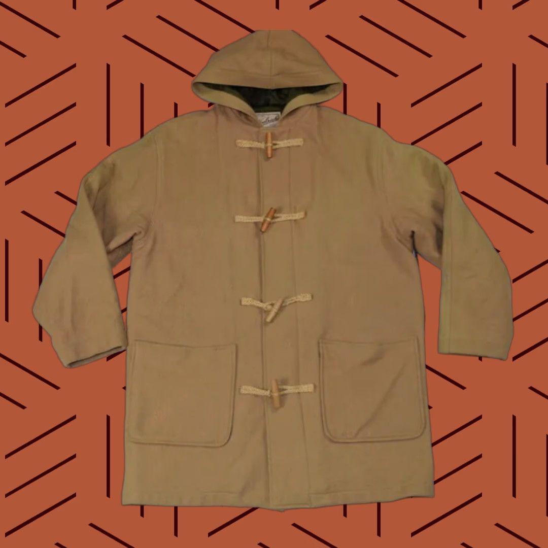 Vintage VINTAGE Woolrich Jacket Parka Wool Blend Hooded Size Large Mens Khaki Tan Olive Liner 1990s Size US L / EU 52-54 / 3 - 1 Thumbnail