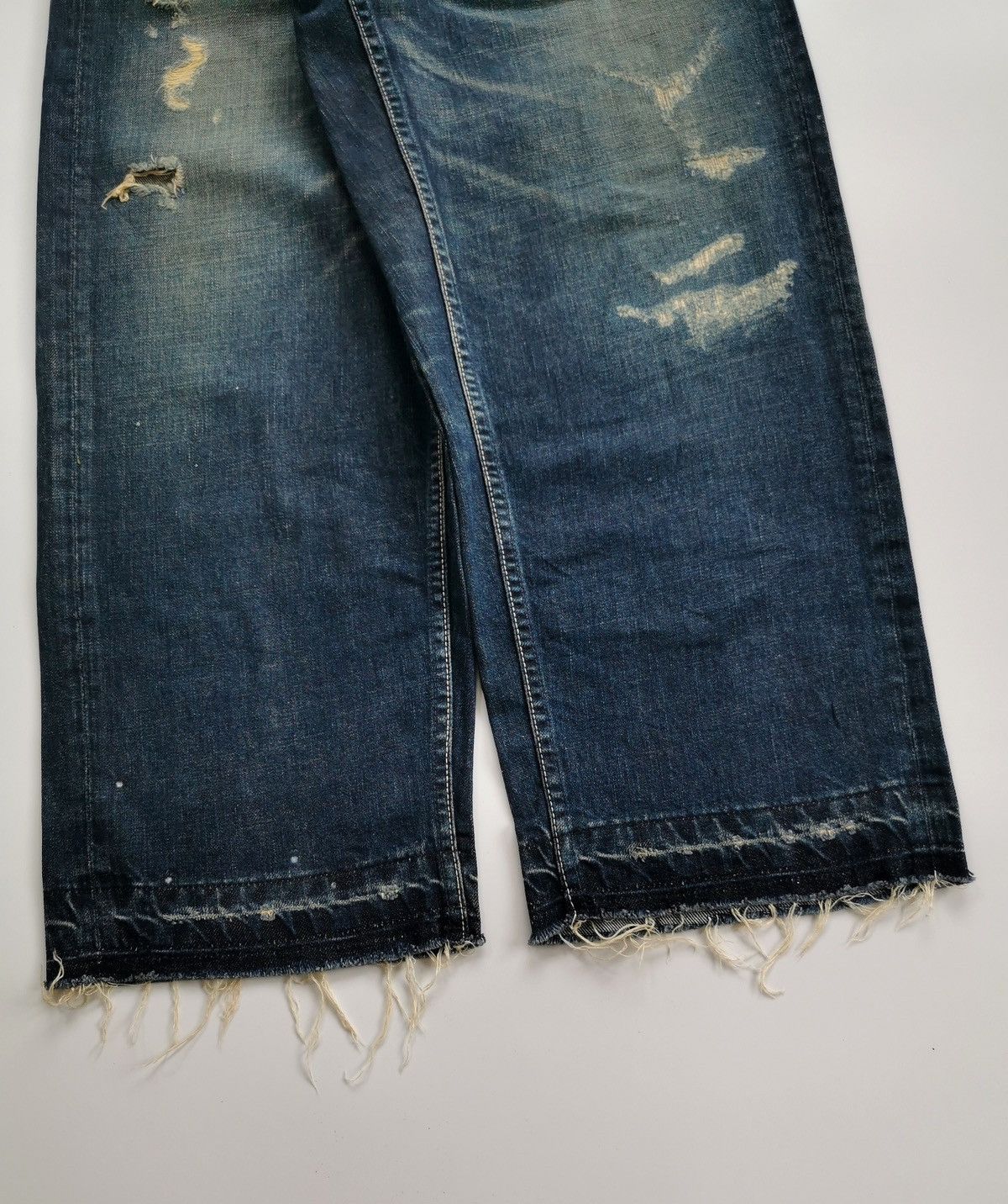 Japanese Brand Jorts Baggy Pensee Japan Repaired Denim JNCO Size US 30 / EU 46 - 3 Thumbnail