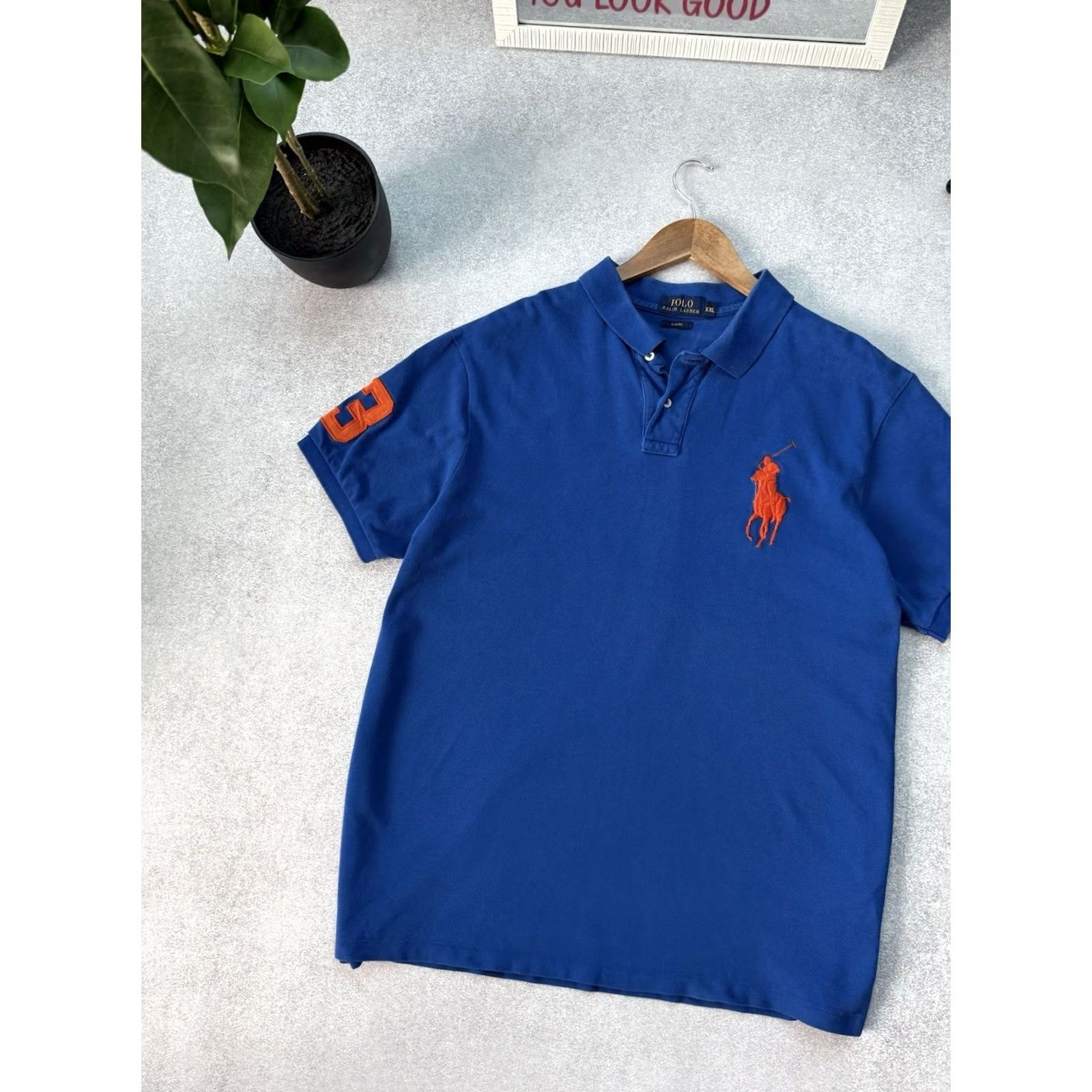 Polo Ralph Lauren VINTAGE Polo Ralph Lauren Polo Shirt Blue XXL Men 90s Chief Keef Style Polo Ralph Lauren Big Pony Polo Shirt Size US XXL / EU 58 / 5 - 3 Thumbnail