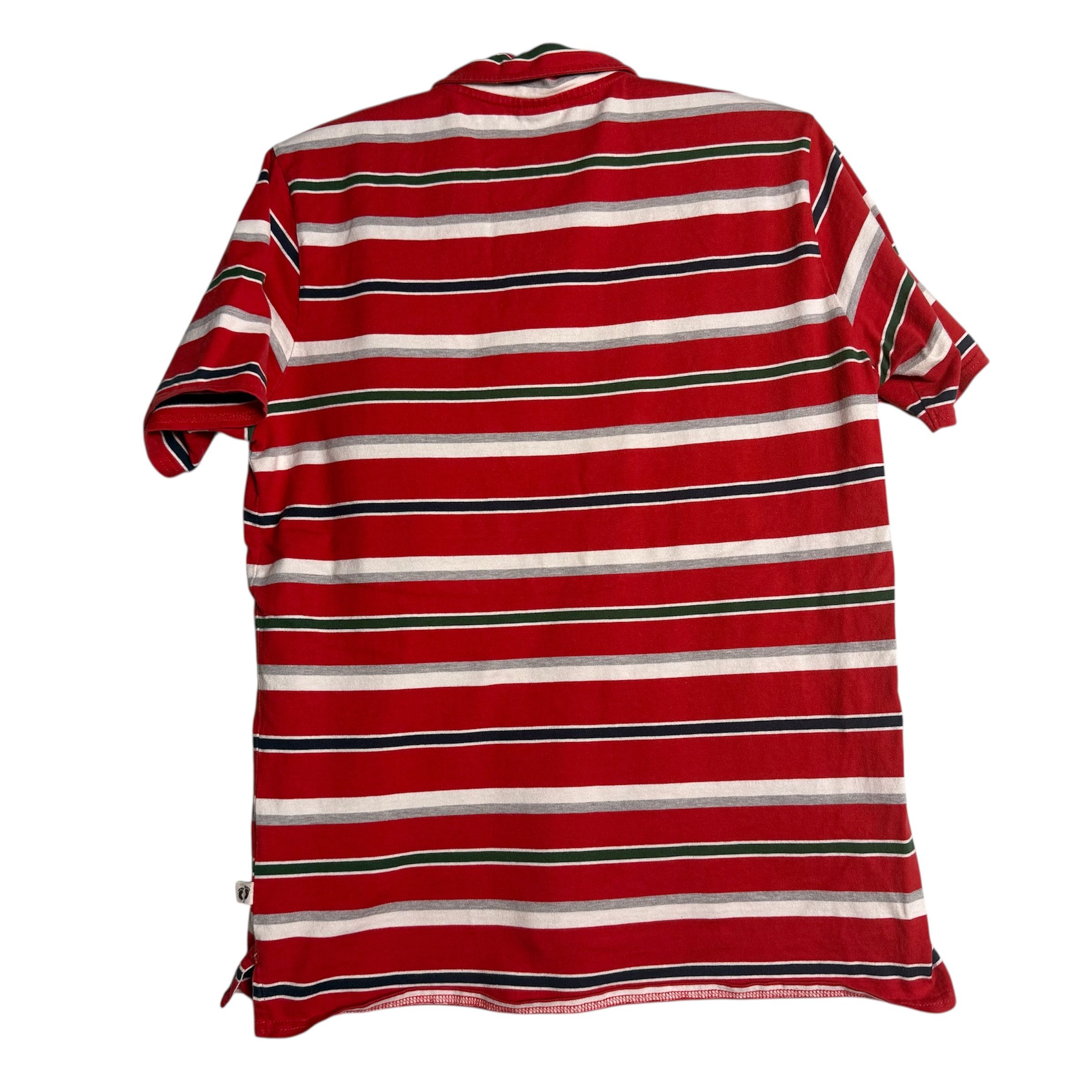 Hang Ten 🔥RARE🔥Vintage Hang Ten Stripes Wooden Button Polo Shirt Size US L / EU 52-54 / 3 - 5 Thumbnail