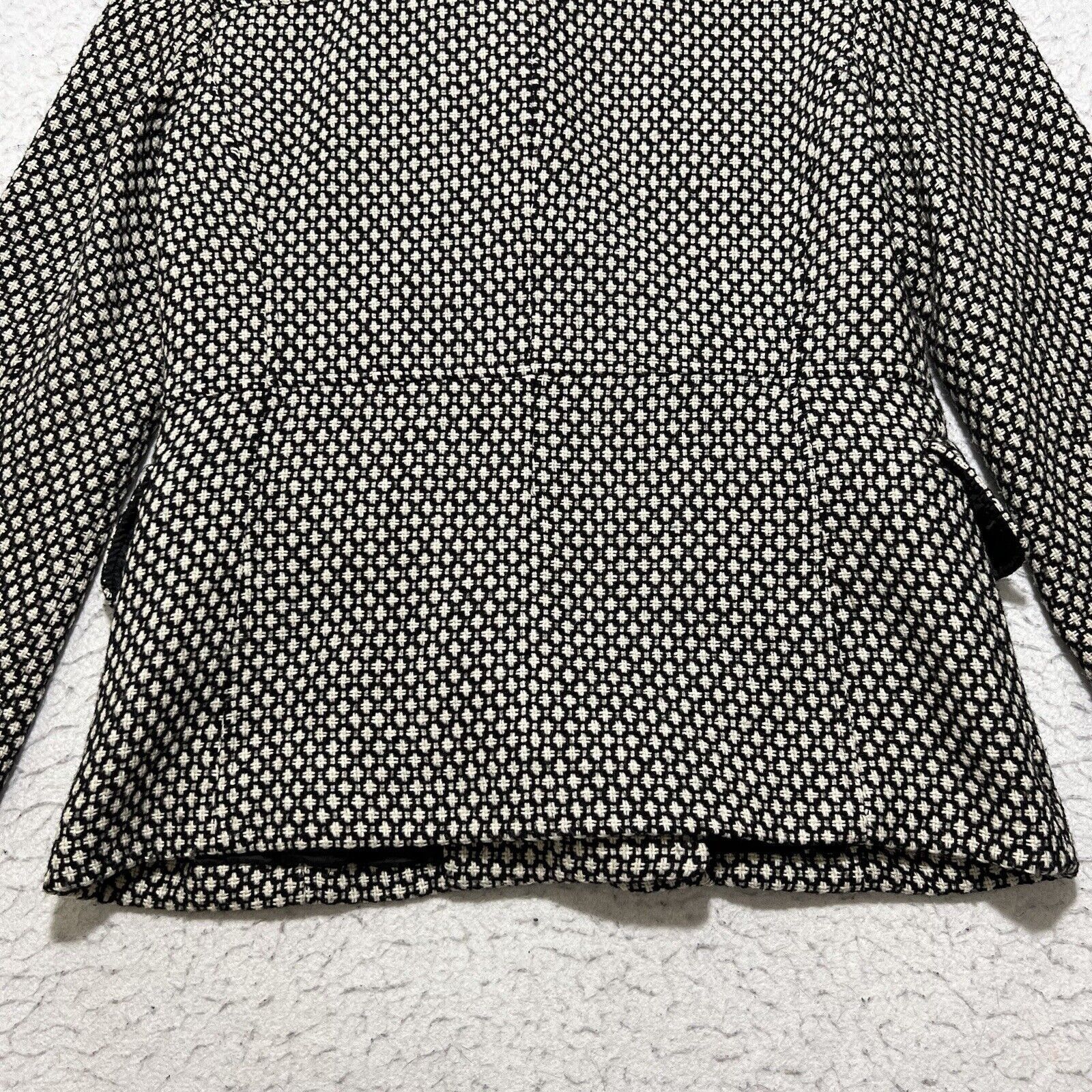 Macys Charter Club Wool Blend Tweed Double Breasted Blazer Jacket Size S / US 4 / IT 40 - 12 Thumbnail