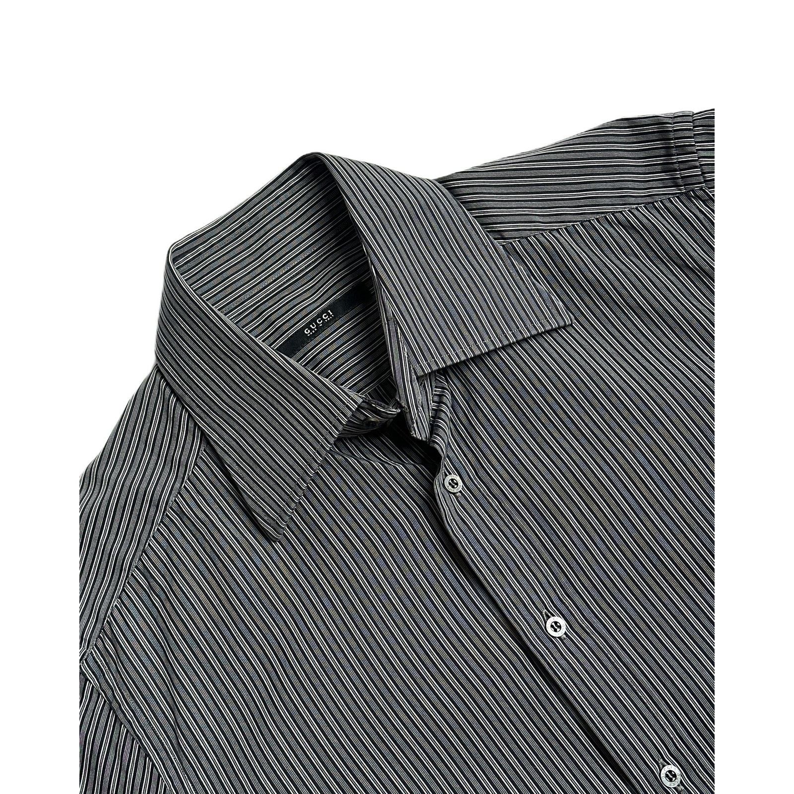 Gucci Gucci by Tom Ford Pinstriped Button Up Shirt Size US M / EU 48-50 / 2 - 2 Thumbnail